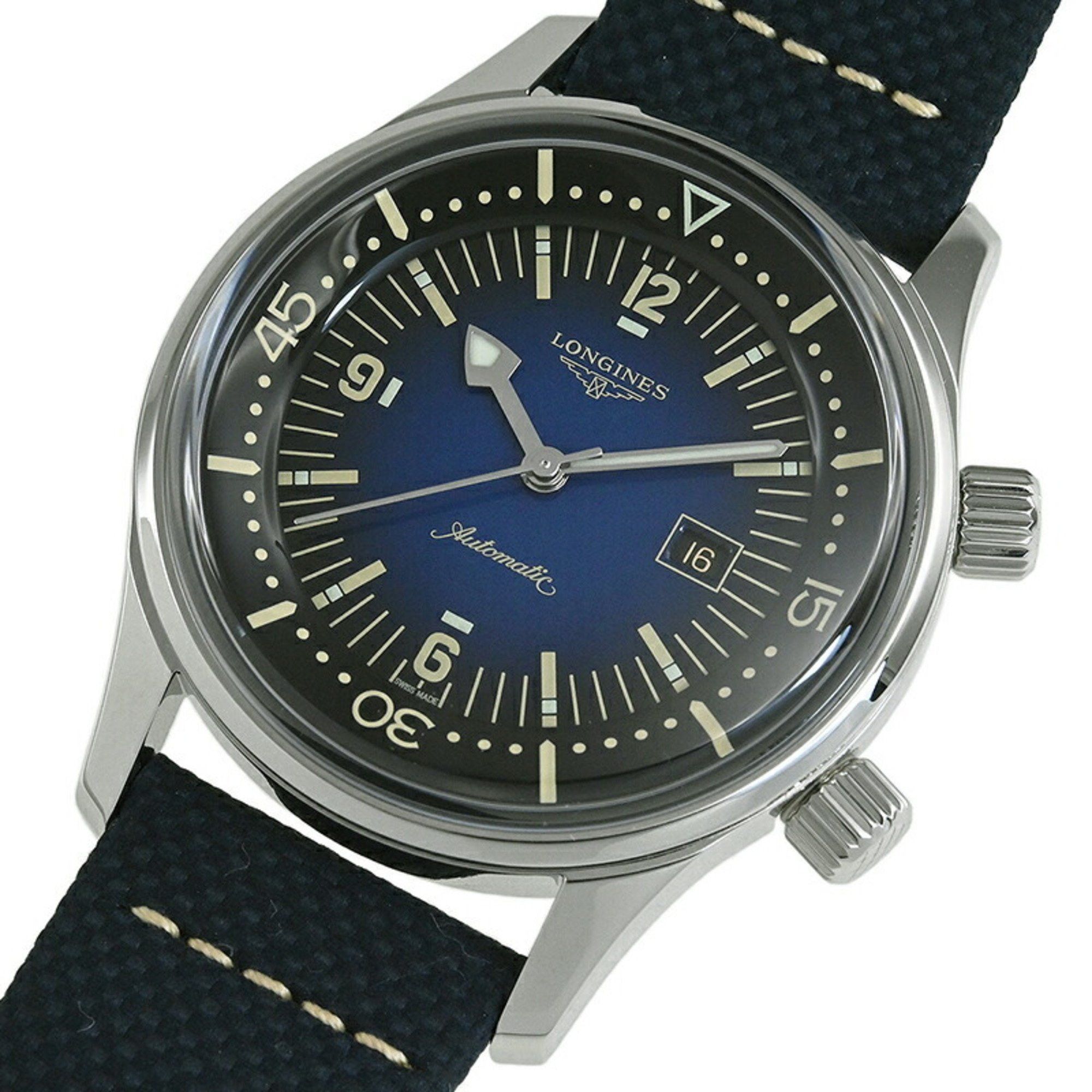Longines LONGINES Legend Diver Watch L3.374.4.90.2 Size ONE SIZE - 2 Thumbnail