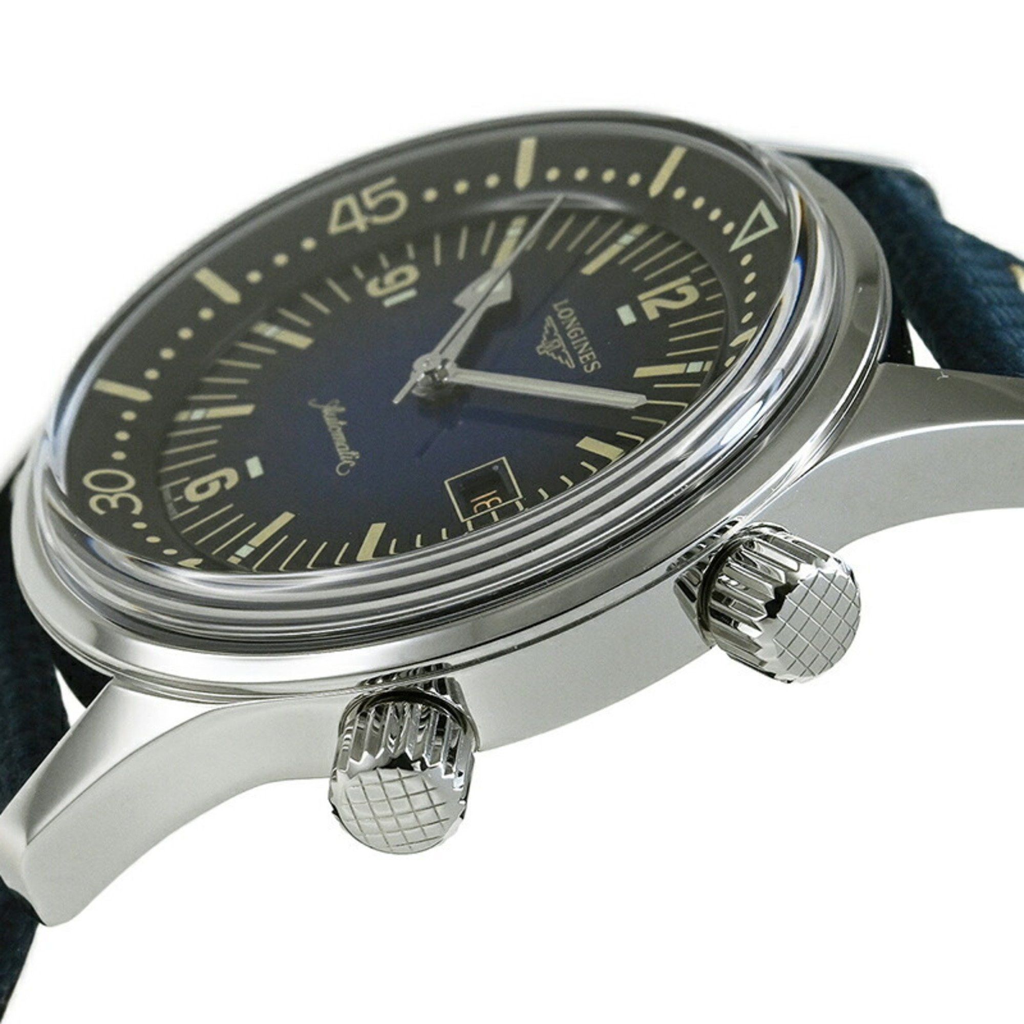 Longines LONGINES Legend Diver Watch L3.374.4.90.2 Size ONE SIZE - 3 Thumbnail