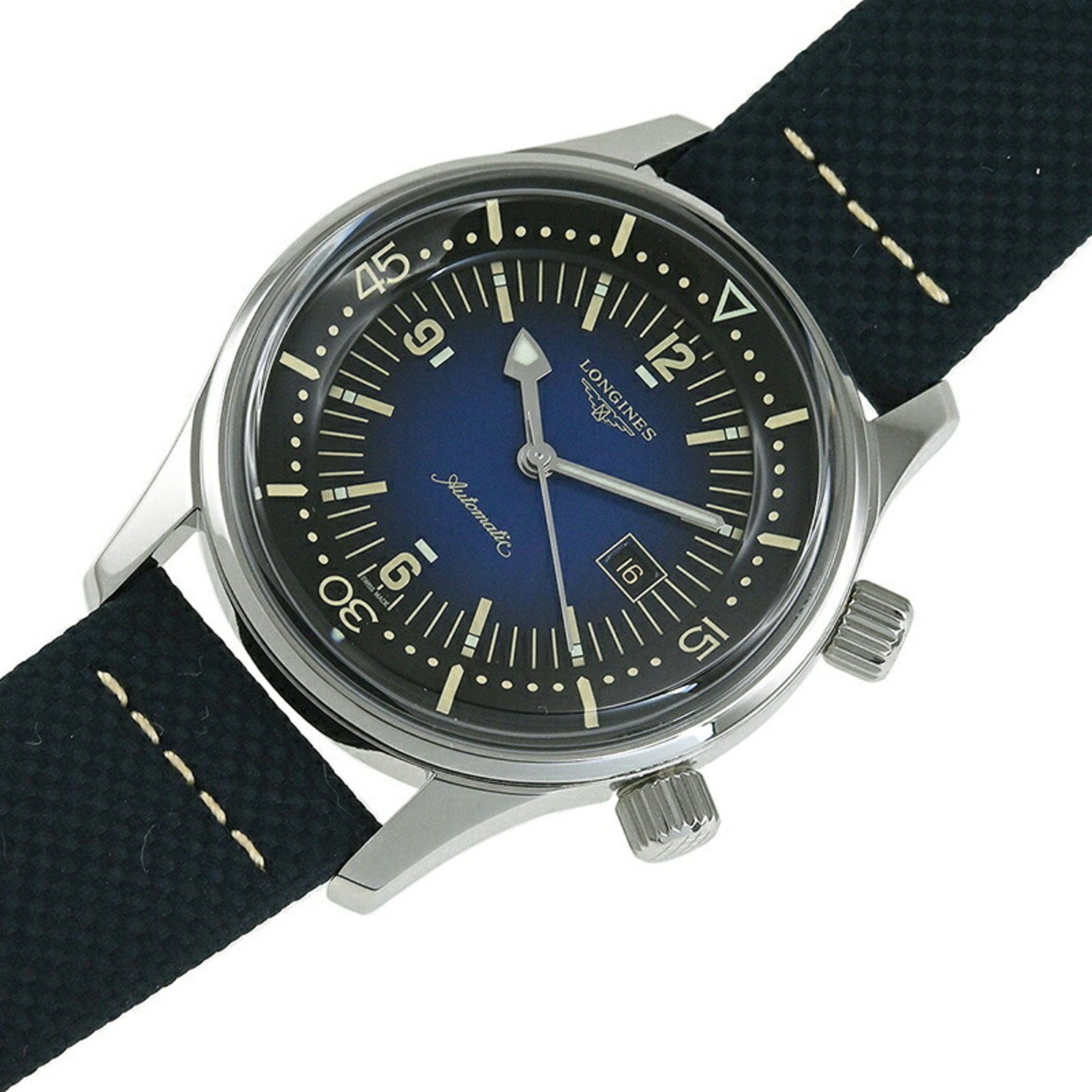 Longines LONGINES Legend Diver Watch L3.374.4.90.2 Size ONE SIZE - 5 Thumbnail