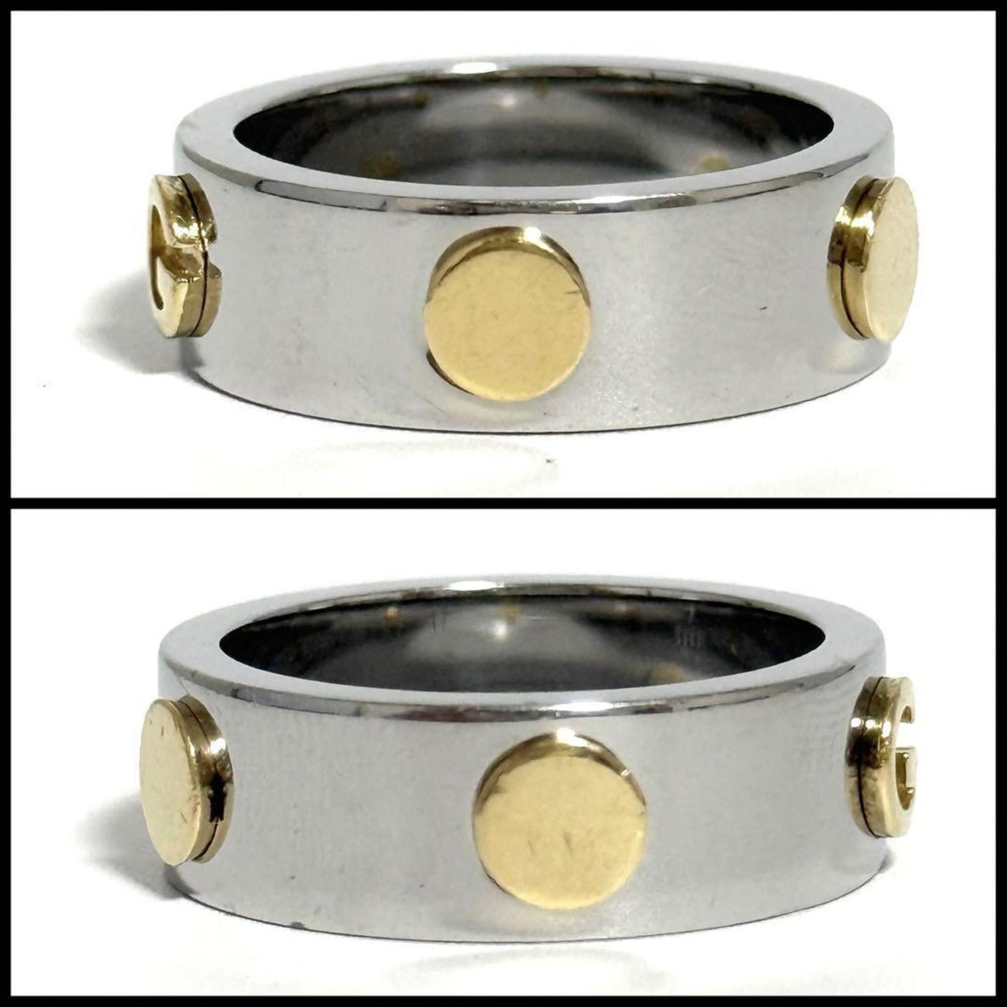 Gucci Gucci men's combination ring in stainless steel and gold Size ONE SIZE - 3 Thumbnail