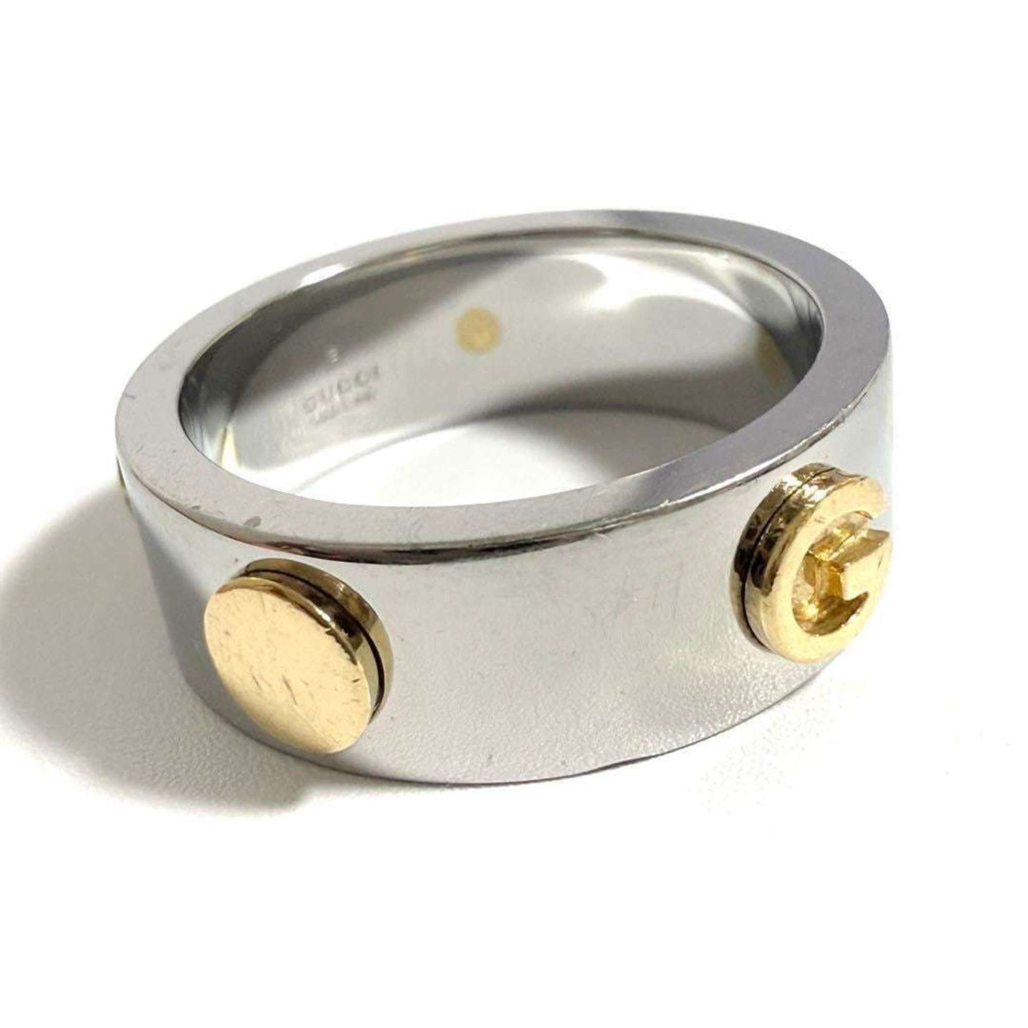 Gucci Gucci men's combination ring in stainless steel and gold Size ONE SIZE - 6 Thumbnail