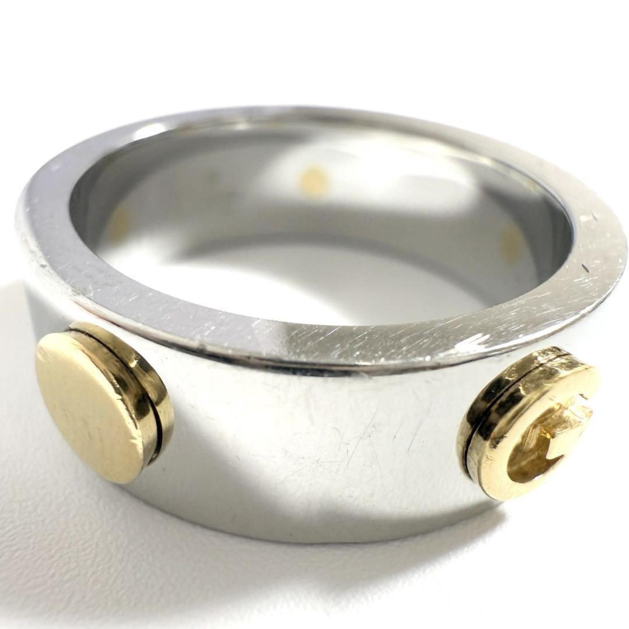 Gucci Gucci men's combination ring in stainless steel and gold Size ONE SIZE - 7 Thumbnail