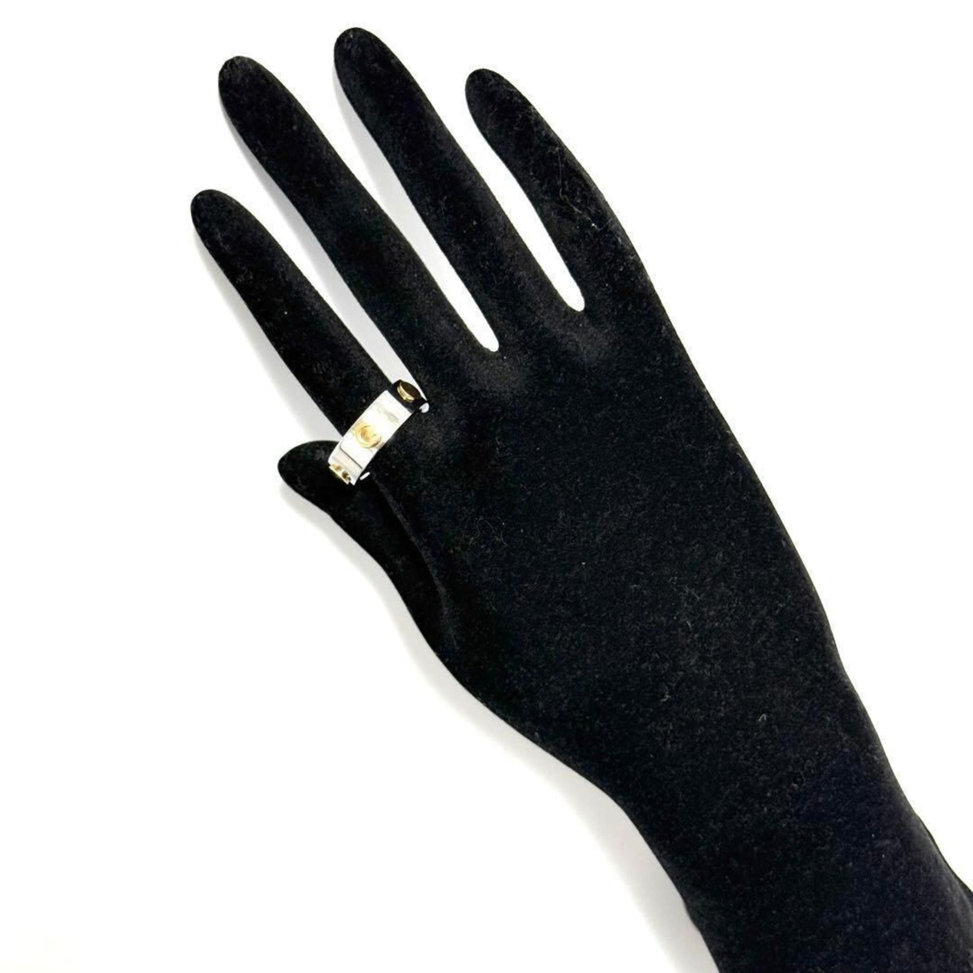Gucci Gucci men's combination ring in stainless steel and gold Size ONE SIZE - 10 Thumbnail