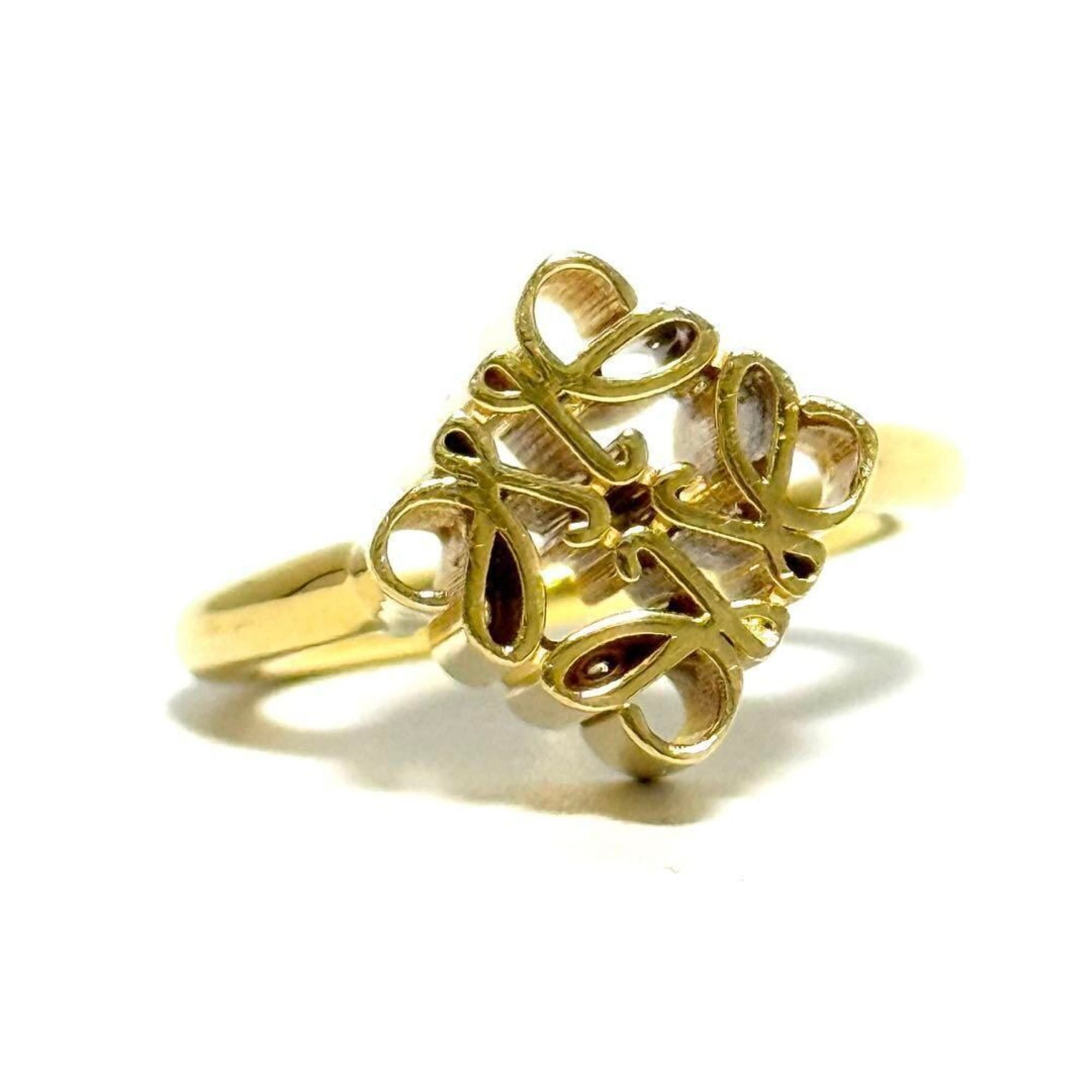 Loewe Loewe single anagram ring in 24k silver finish Size ONE SIZE - 4 Thumbnail