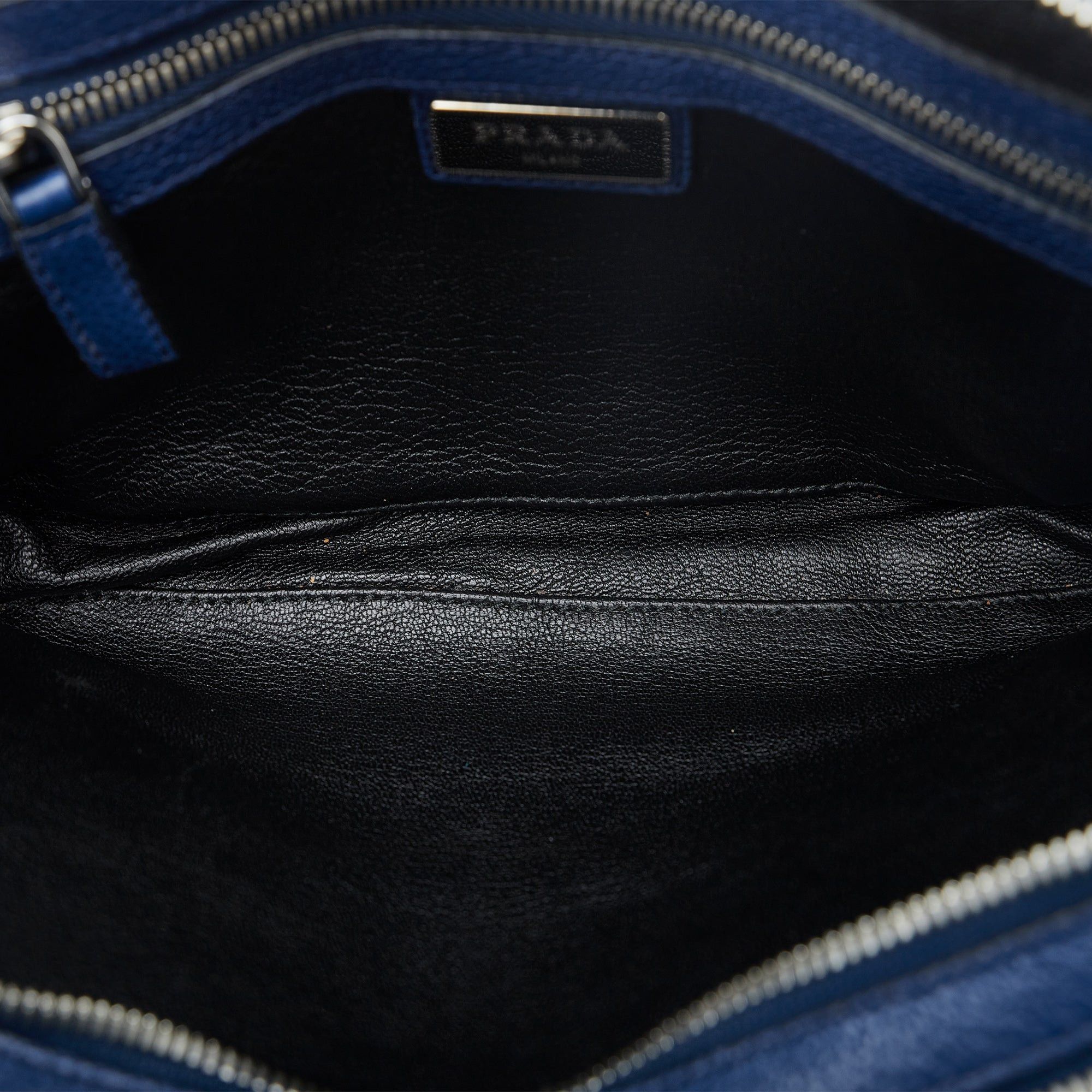 Prada Prada Vitello Daino Clutch Bag Blue Size ONE SIZE - 5 Thumbnail