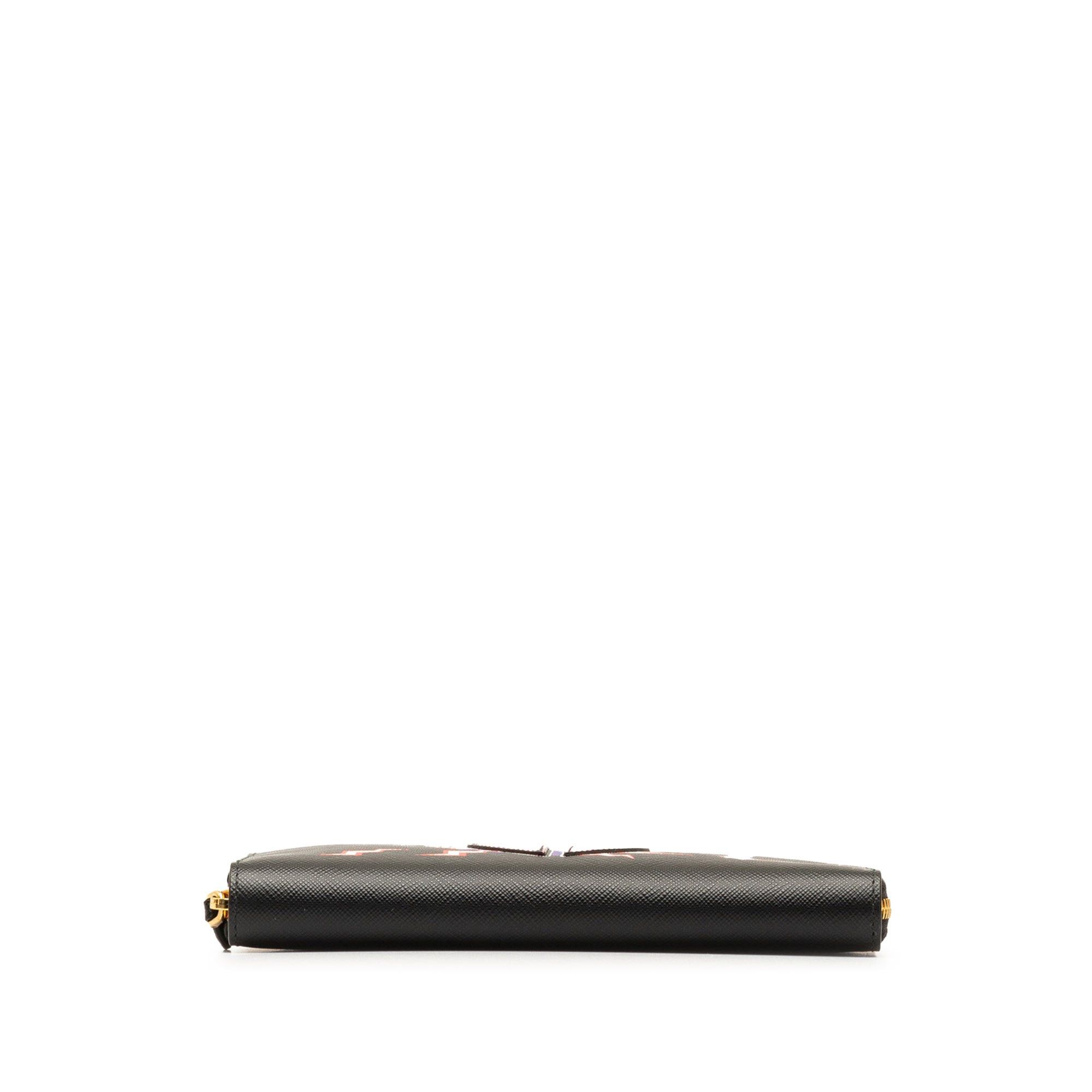 Prada Prada x Universal Studios Saffiano Frakenstien Heart Long Wallet Black Size ONE SIZE - 4 Thumbnail