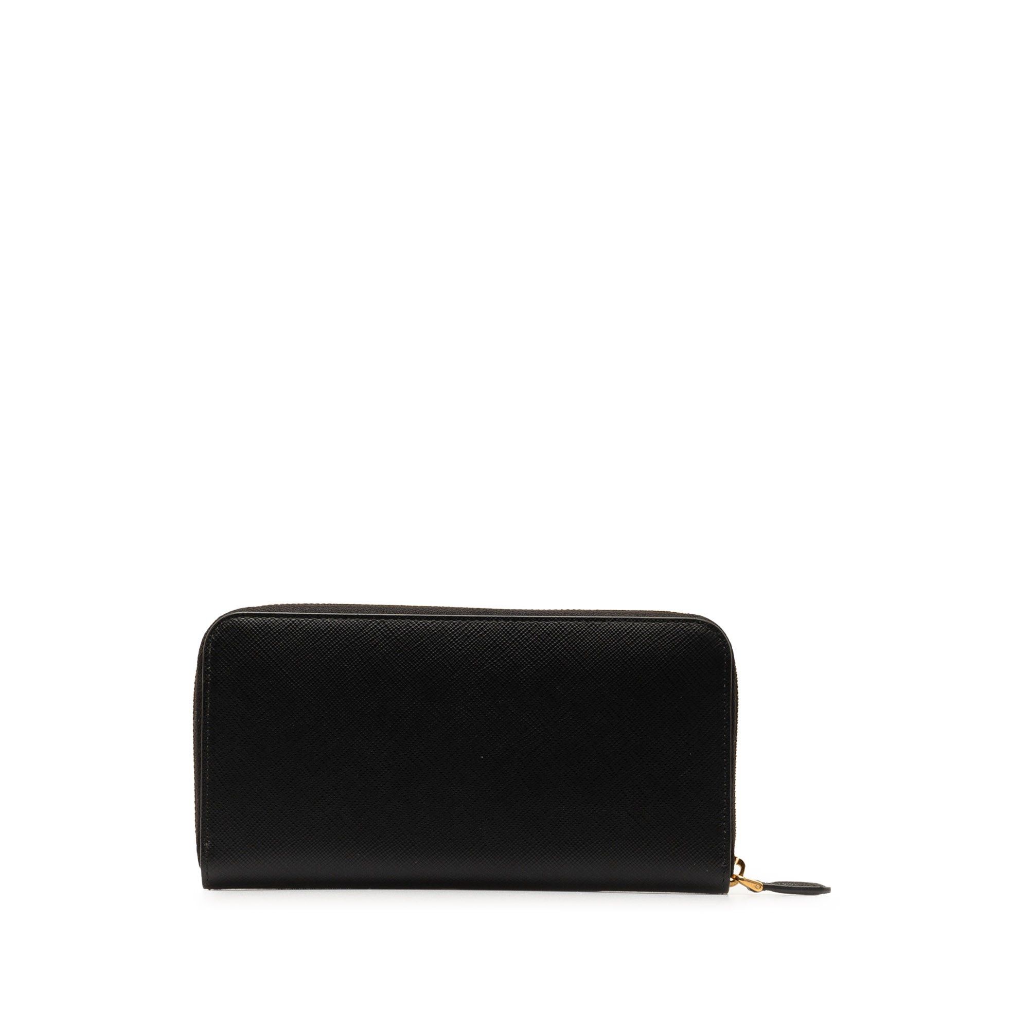 Prada Prada x Universal Studios Saffiano Frakenstien Heart Long Wallet Black Size ONE SIZE - 3 Thumbnail