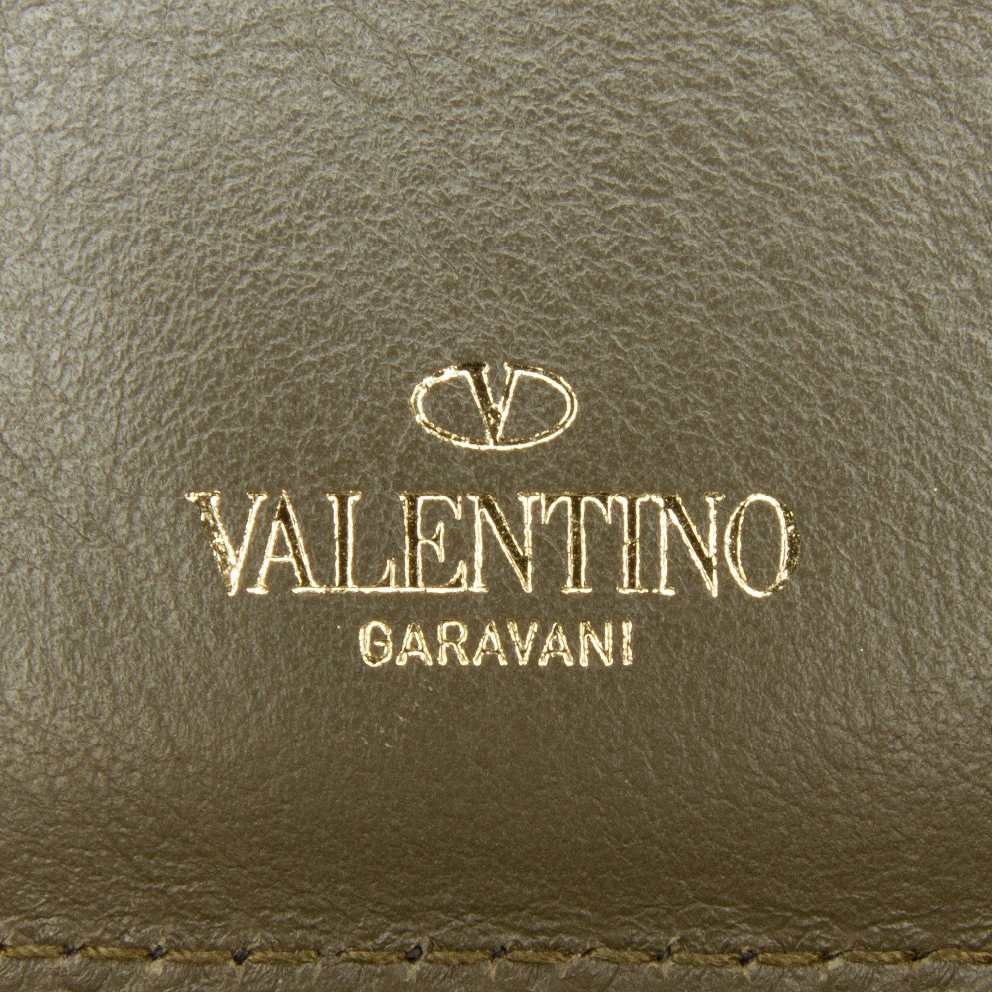 Valentino Valentino Printed Canvas Wallet Black Size ONE SIZE - 10 Thumbnail