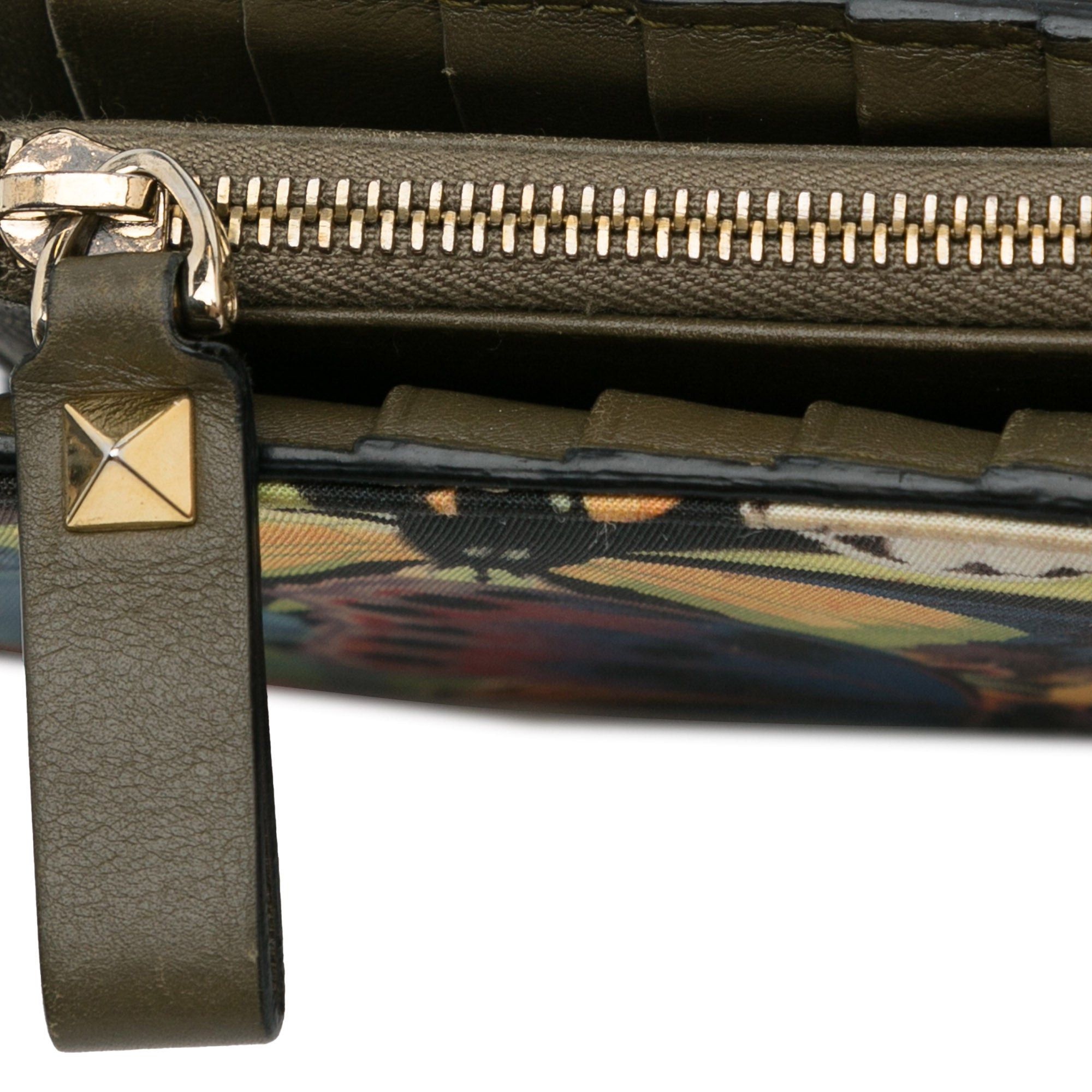 Valentino Valentino Printed Canvas Wallet Black Size ONE SIZE - 13 Thumbnail