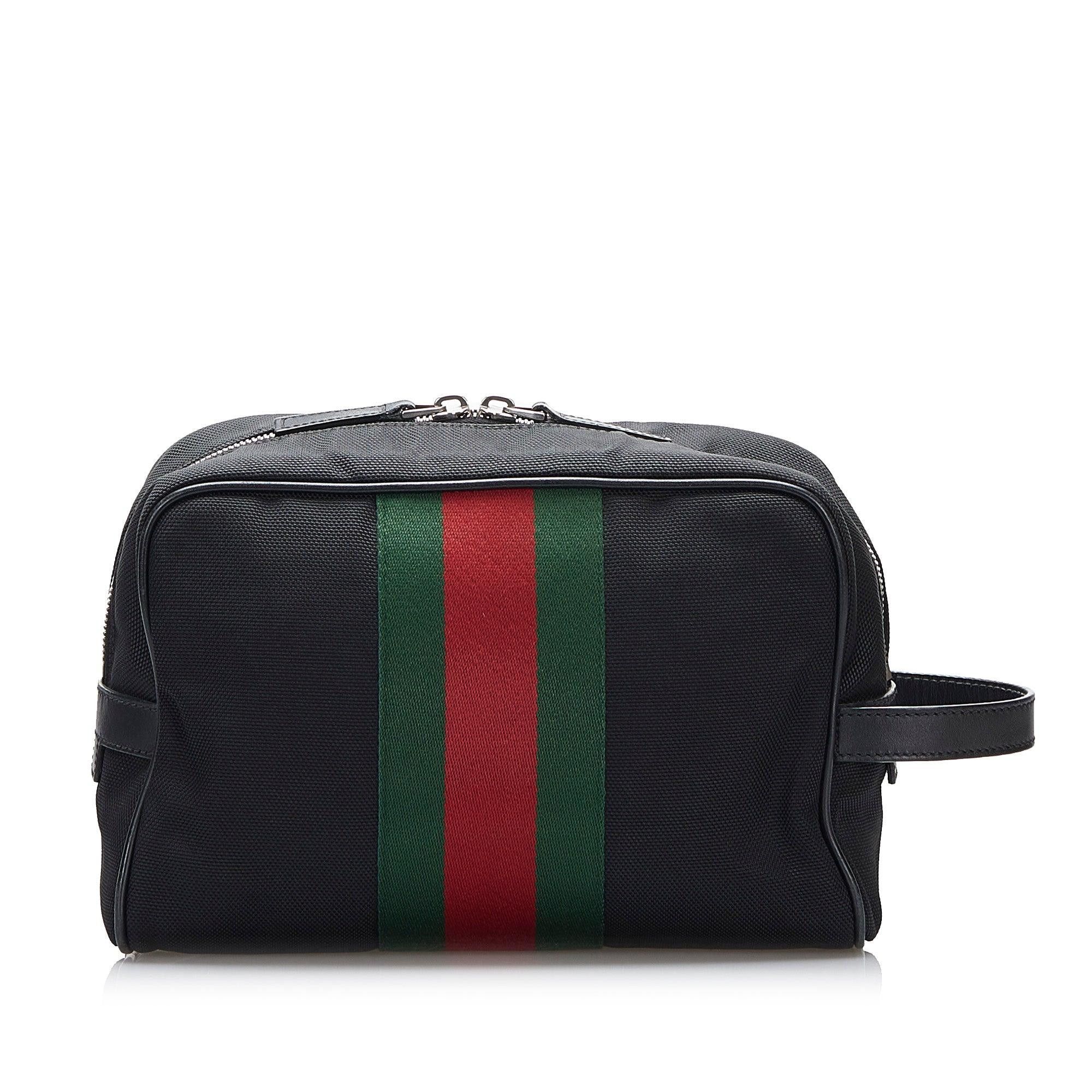 Gucci Gucci Techno Web Clutch Black Size ONE SIZE - 3 Thumbnail