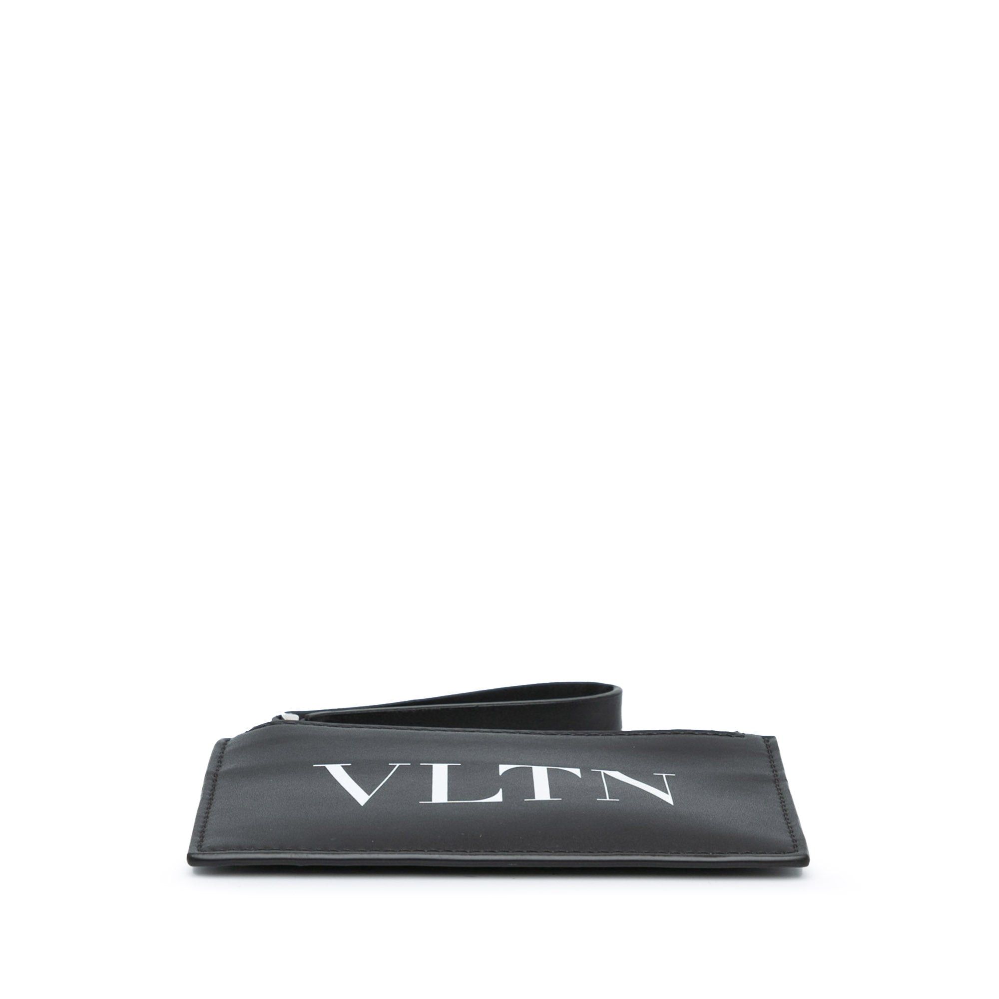 Valentino Valentino Leather VLTN Zip Card Holder Black Size ONE SIZE - 3 Thumbnail