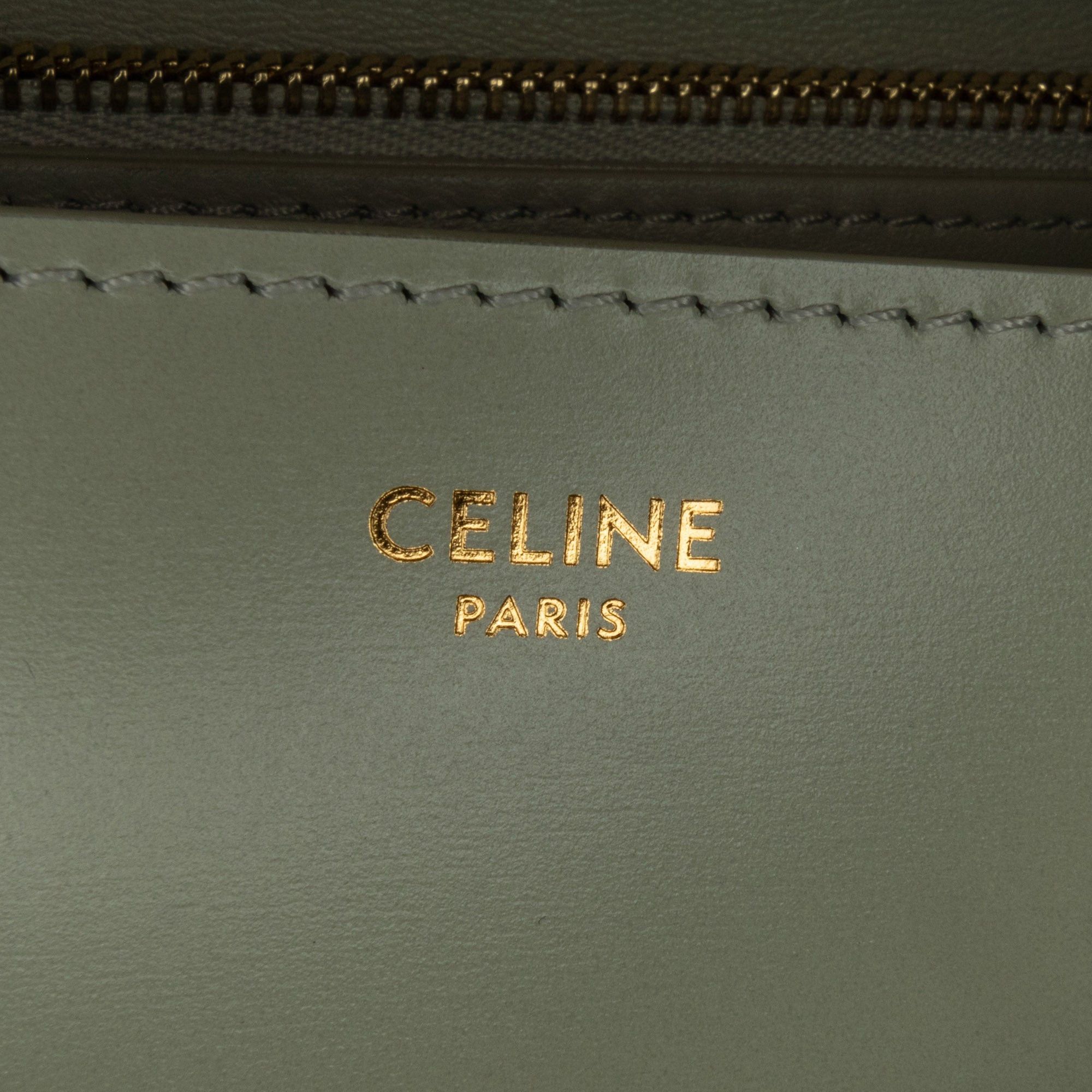 Celine Celine Medium Calfskin Classic Box Green Size ONE SIZE - 6 Thumbnail