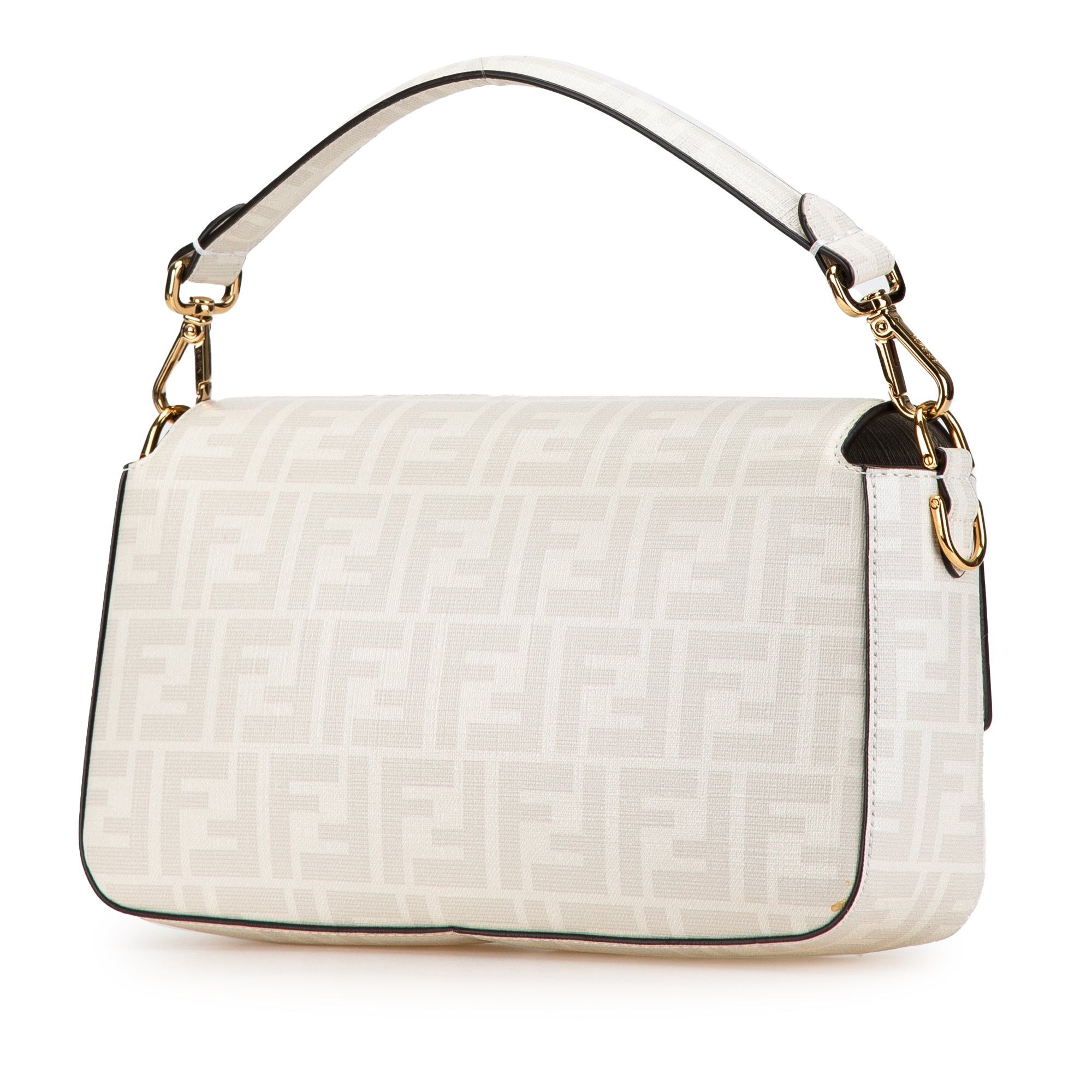 Fendi Fendi Zucca Graphic Print Coated Canvas Bikini Girls Baguette Satchel White Size ONE SIZE - 2 Thumbnail