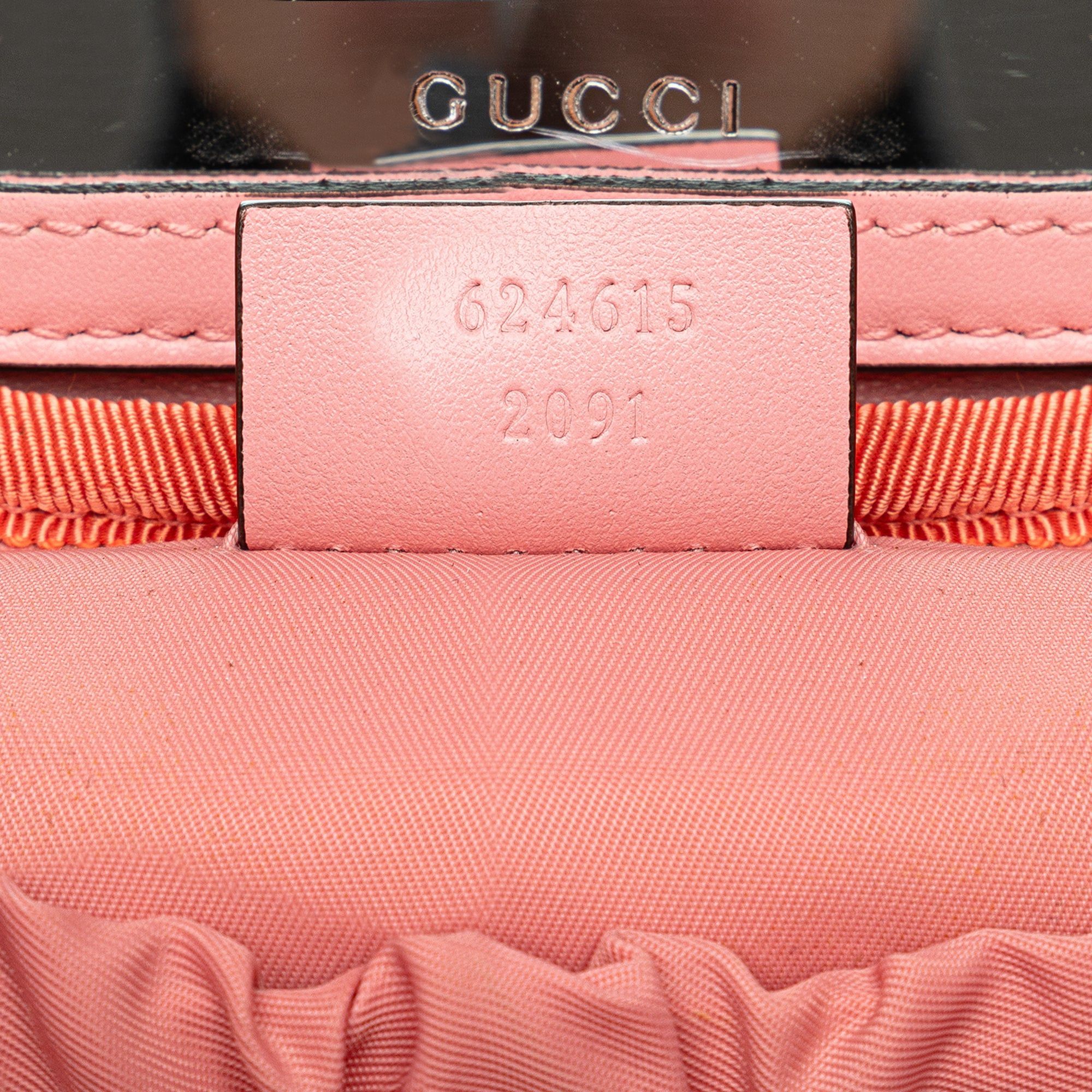Gucci Gucci Mini GG Marmont Round Leather Vanity Bag Pink Size ONE SIZE - 6 Thumbnail