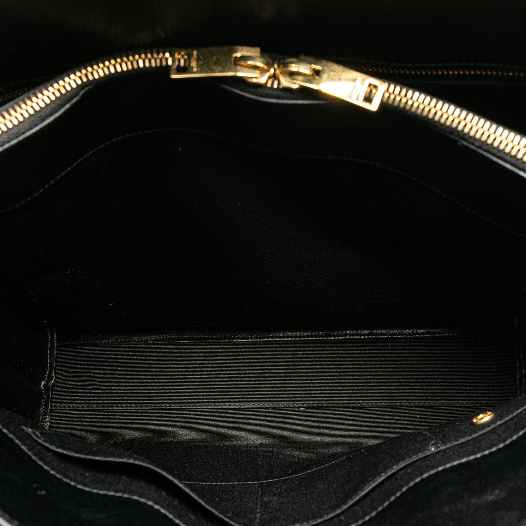 Saint Laurent Paris Saint Laurent Small Bicolor Leather Sac de Jour Satchel White Size ONE SIZE - 5 Thumbnail