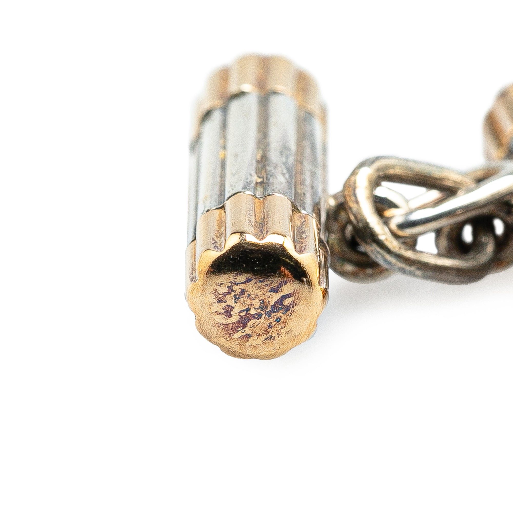 Tiffany & Co. Tiffany Silver and 18K Yellow Gold Double Bar Chain Cufflinks Silver Size ONE SIZE - 4 Thumbnail