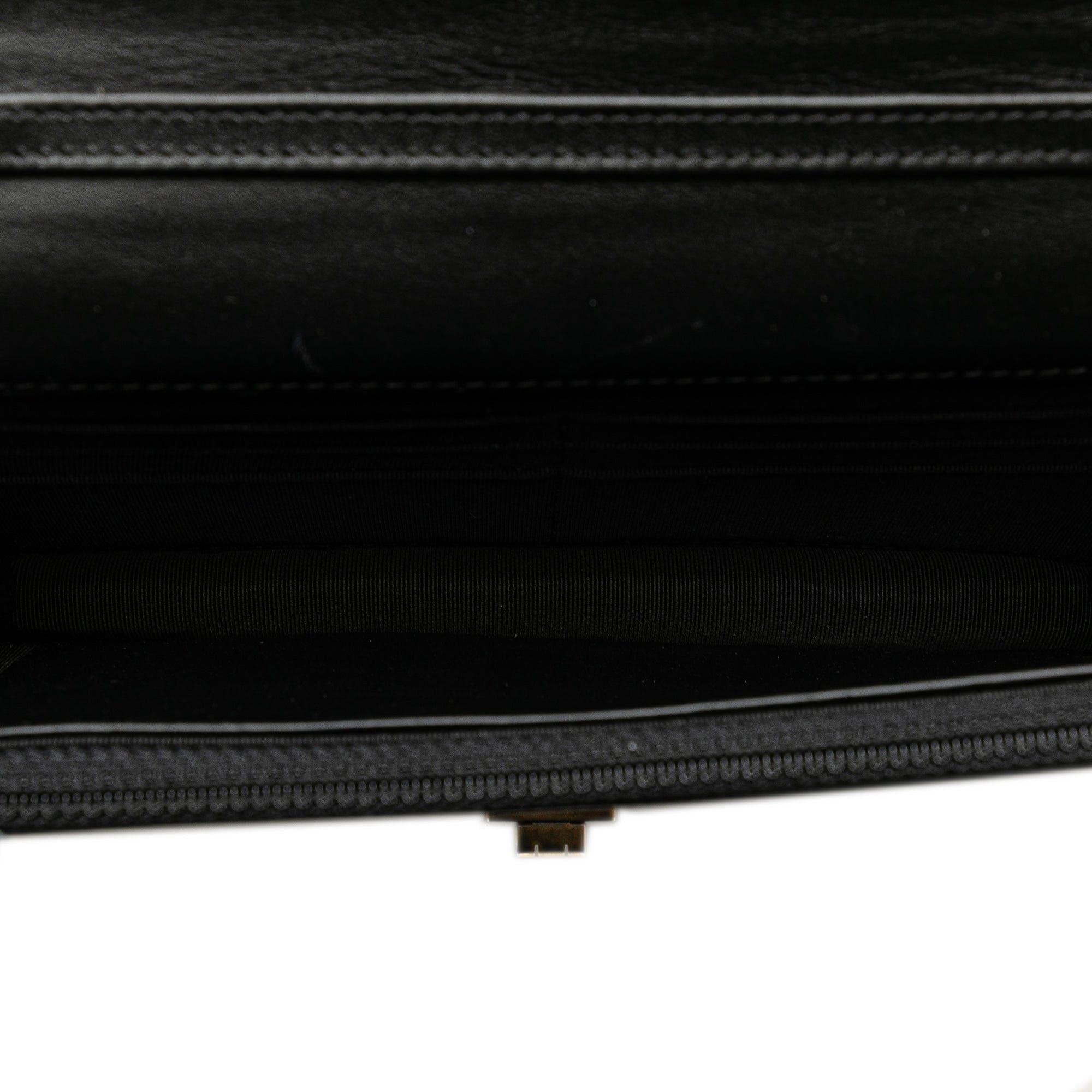 Chanel Chanel Calfskin Crocodile Embossed Graffiti 2.55 Cocodile Reissue Wallet On Chain Black Size ONE SIZE - 4 Thumbnail