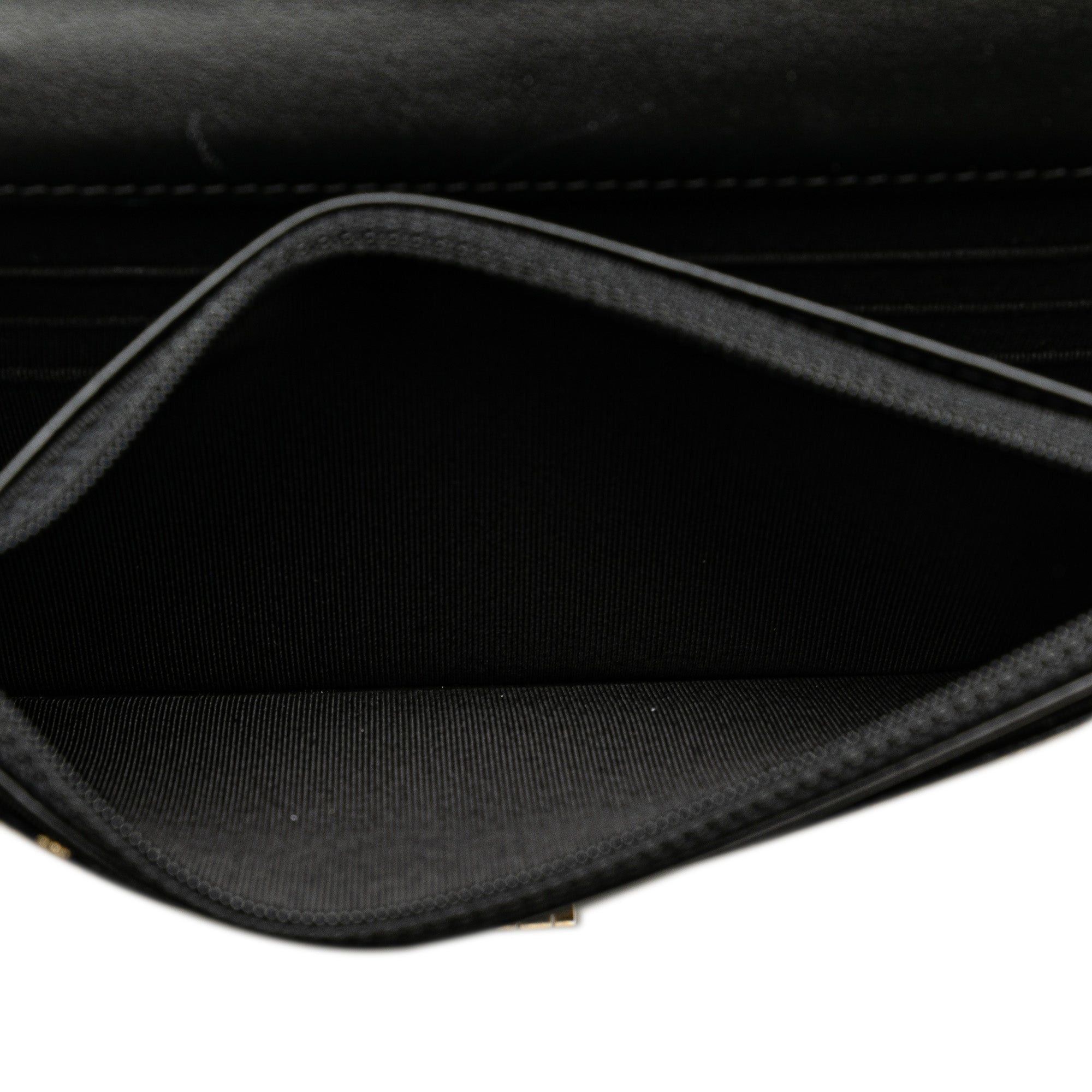 Chanel Chanel Calfskin Crocodile Embossed Graffiti 2.55 Cocodile Reissue Wallet On Chain Black Size ONE SIZE - 5 Thumbnail