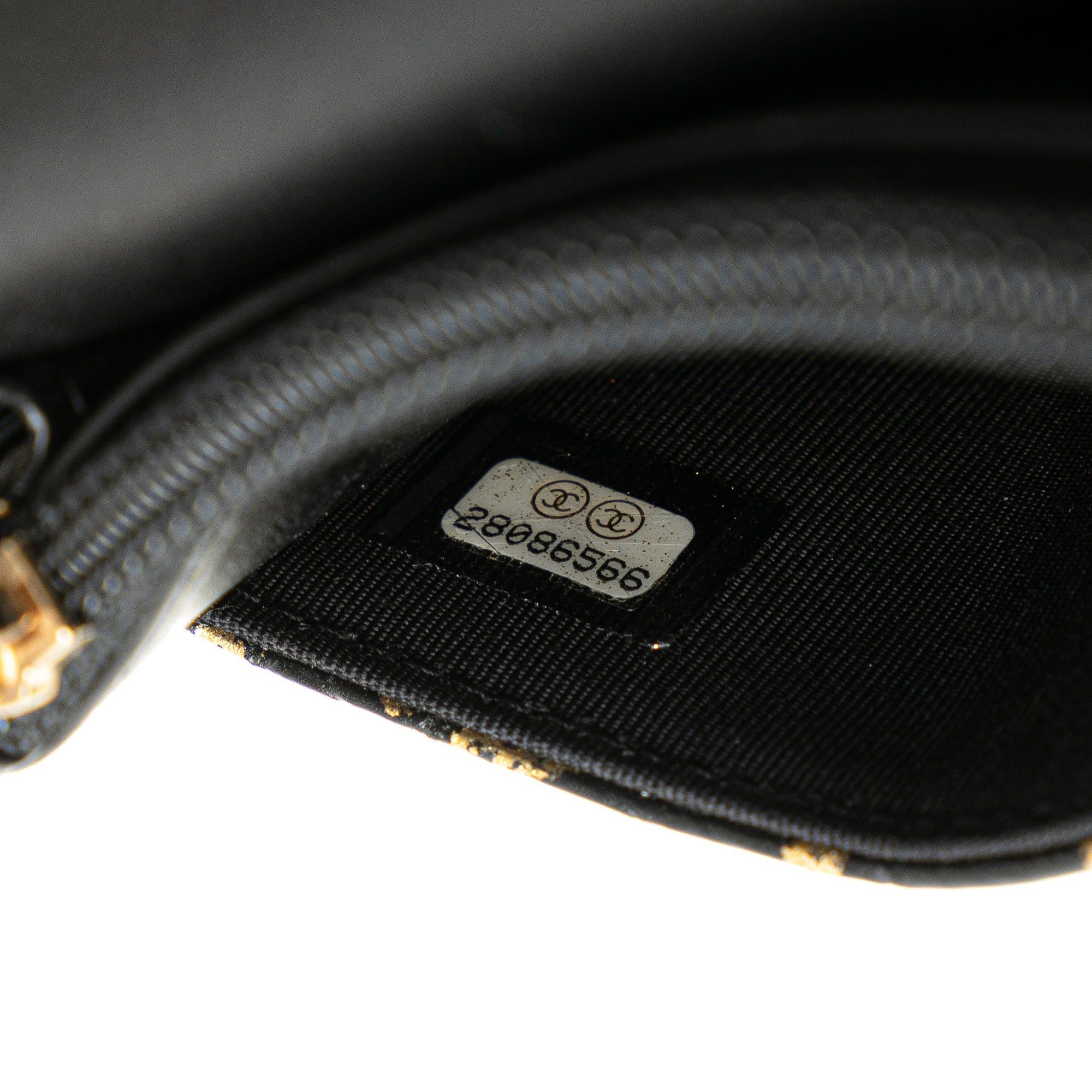 Chanel Chanel Calfskin Crocodile Embossed Graffiti 2.55 Cocodile Reissue Wallet On Chain Black Size ONE SIZE - 8 Thumbnail