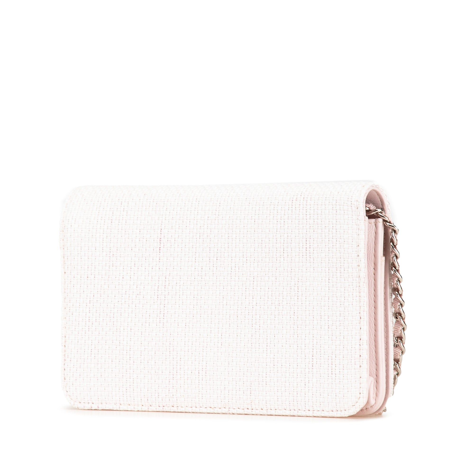 Chanel Chanel Canvas Deauville Wallet On Chain Pink Size ONE SIZE - 2 Thumbnail