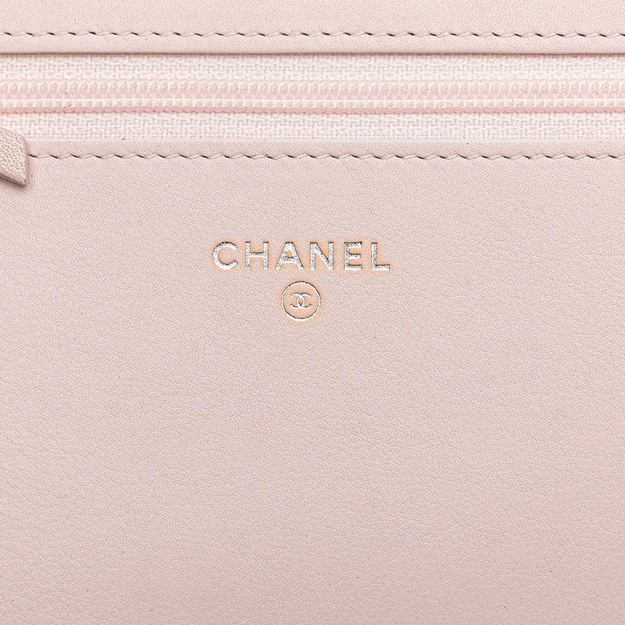Chanel Chanel Canvas Deauville Wallet On Chain Pink Size ONE SIZE - 5 Thumbnail