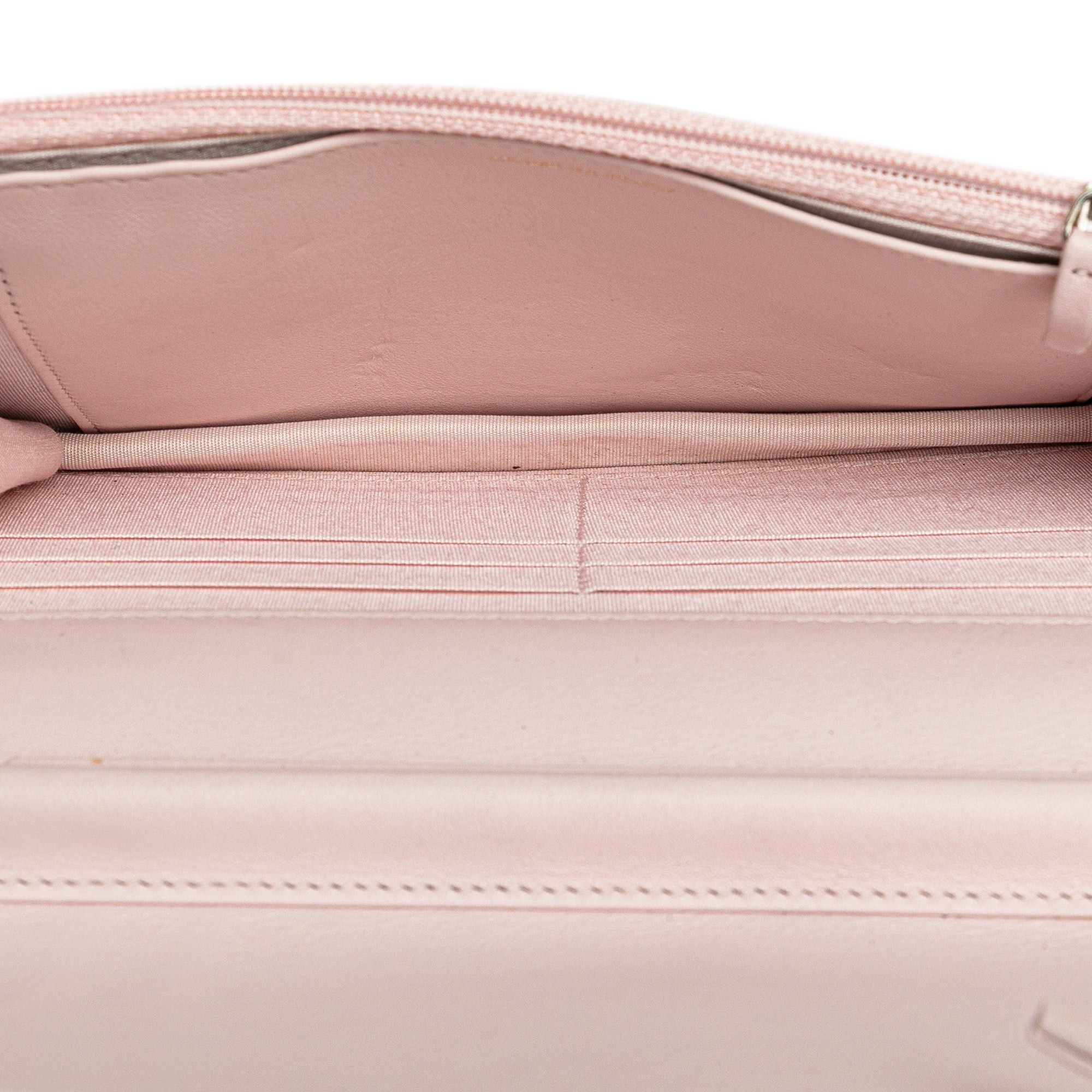 Chanel Chanel Canvas Deauville Wallet On Chain Pink Size ONE SIZE - 4 Thumbnail