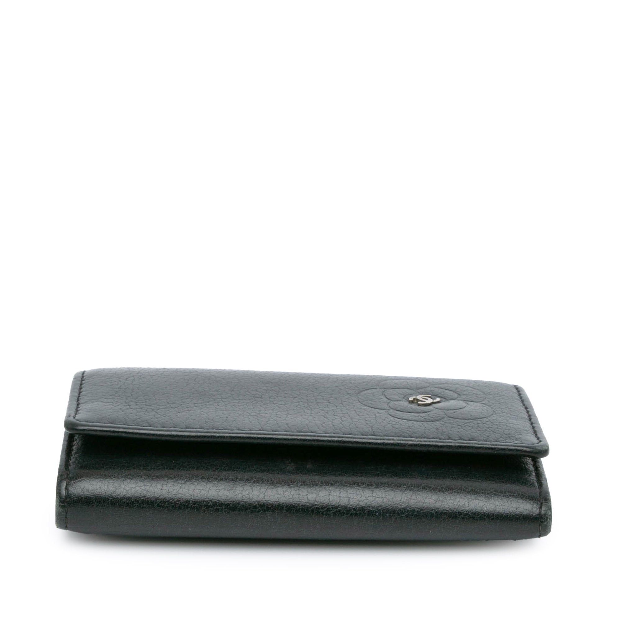 Chanel Chanel CC Camellia Leather Key Holder Black Size ONE SIZE - 3 Thumbnail