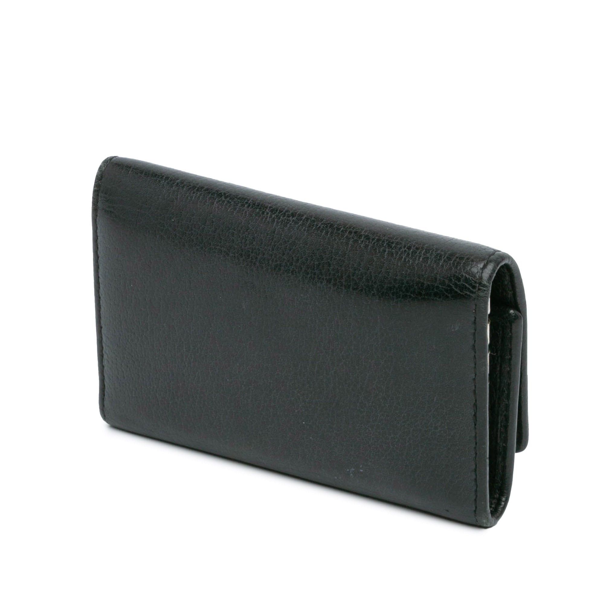 Chanel Chanel CC Camellia Leather Key Holder Black Size ONE SIZE - 2 Thumbnail