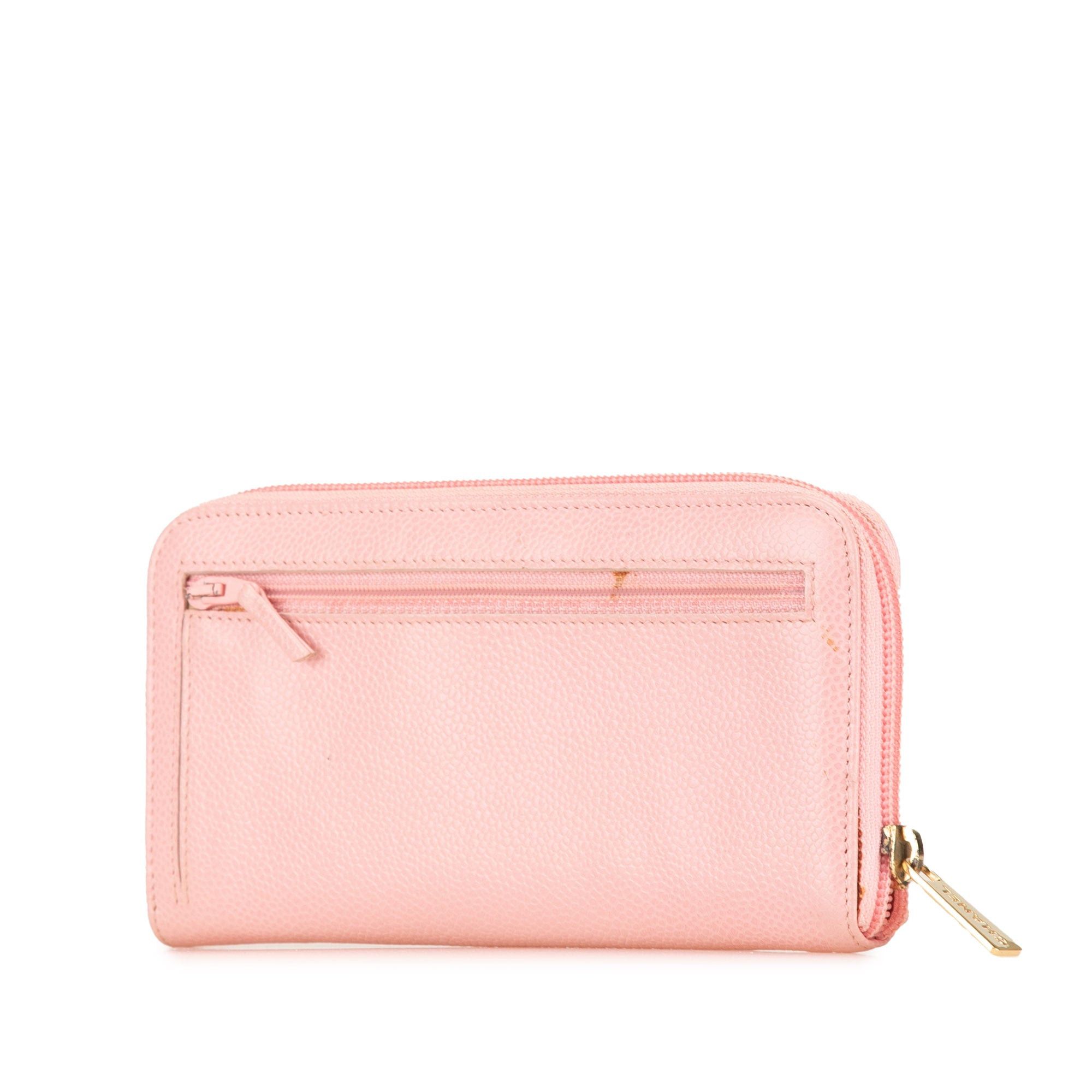 Chanel Chanel CC Caviar Continental Zip Wallet Pink Size ONE SIZE - 2 Thumbnail