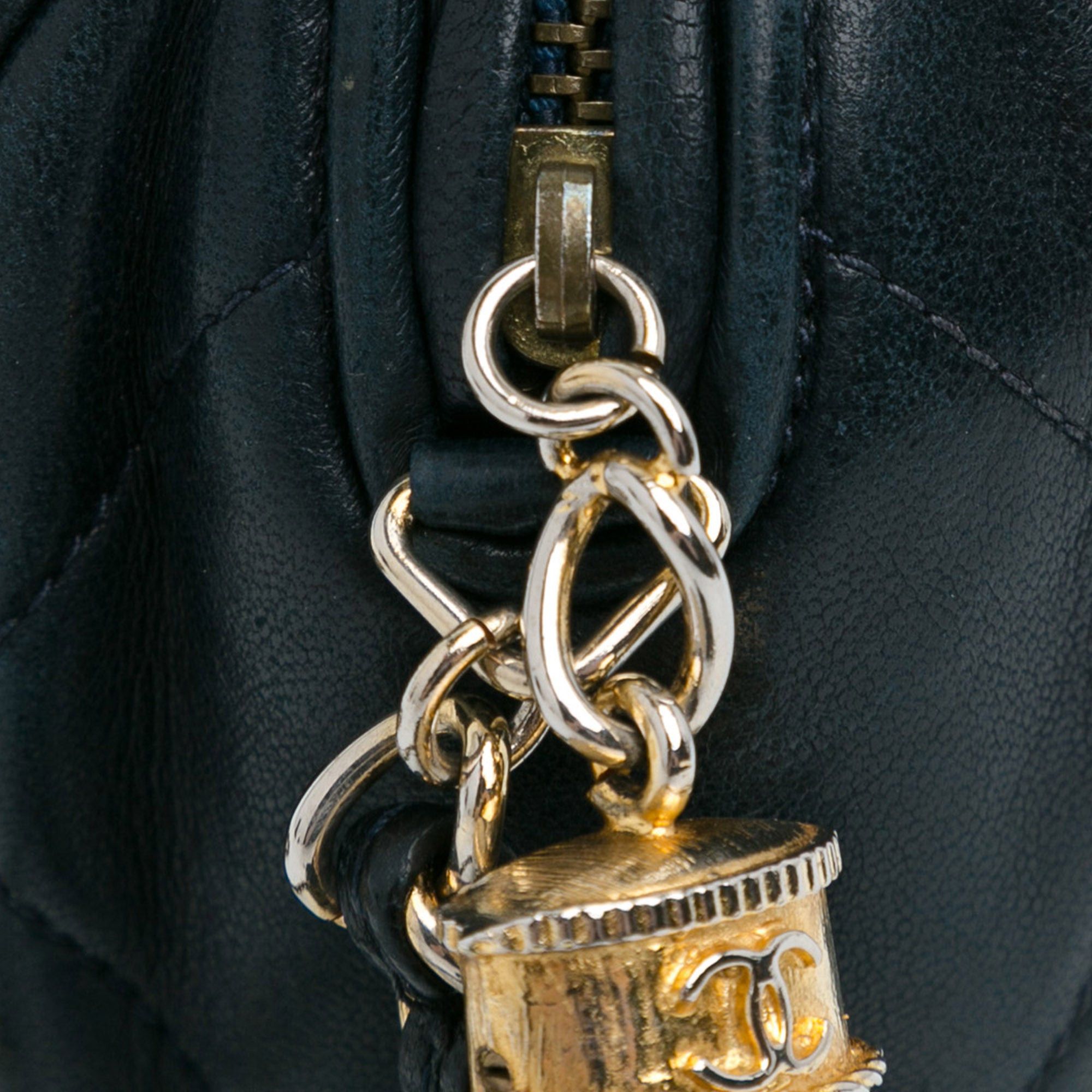 Chanel Chanel CC Lambskin Tassel Shoulder Bag Blue Size ONE SIZE - 9 Thumbnail