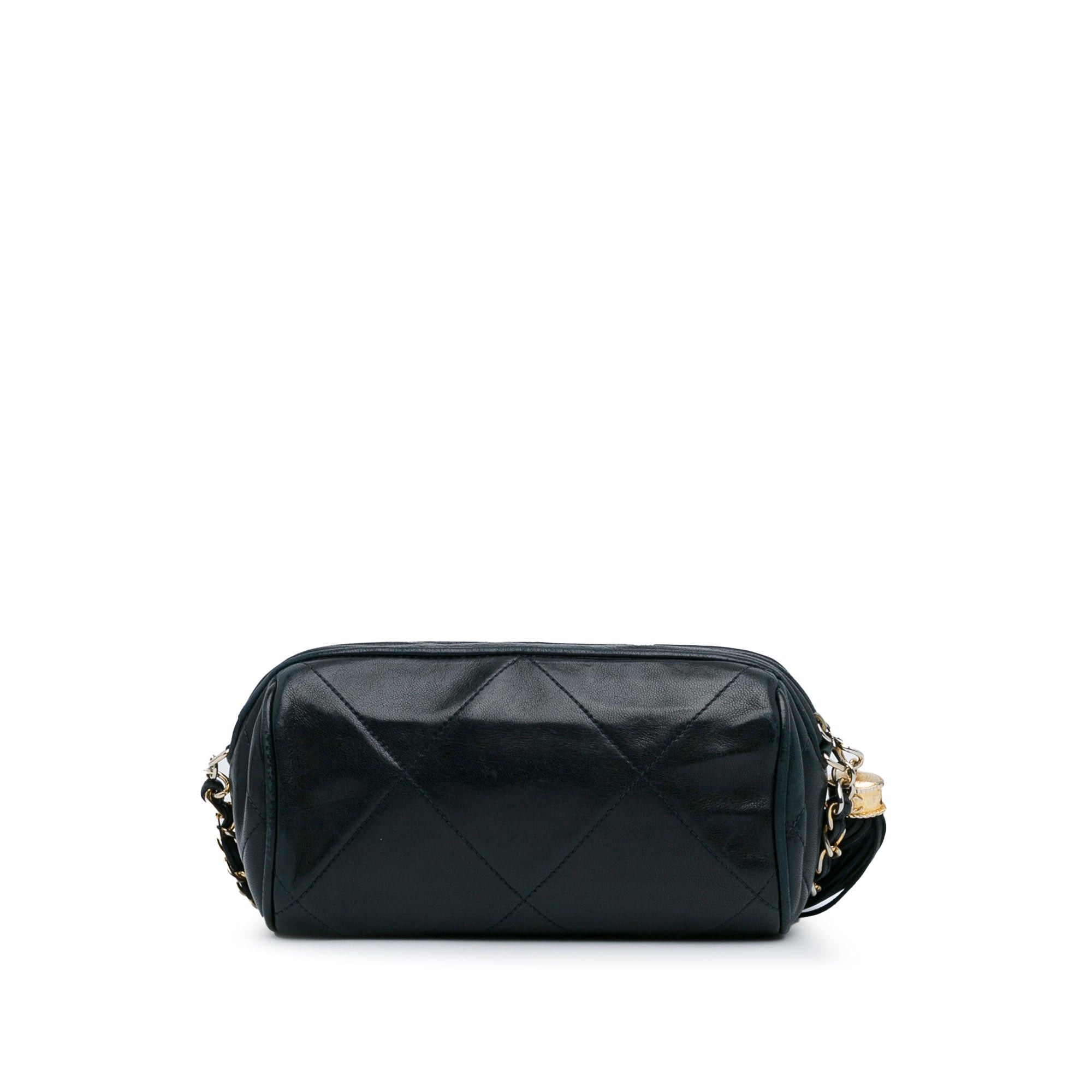 Chanel Chanel CC Lambskin Tassel Shoulder Bag Blue Size ONE SIZE - 3 Thumbnail