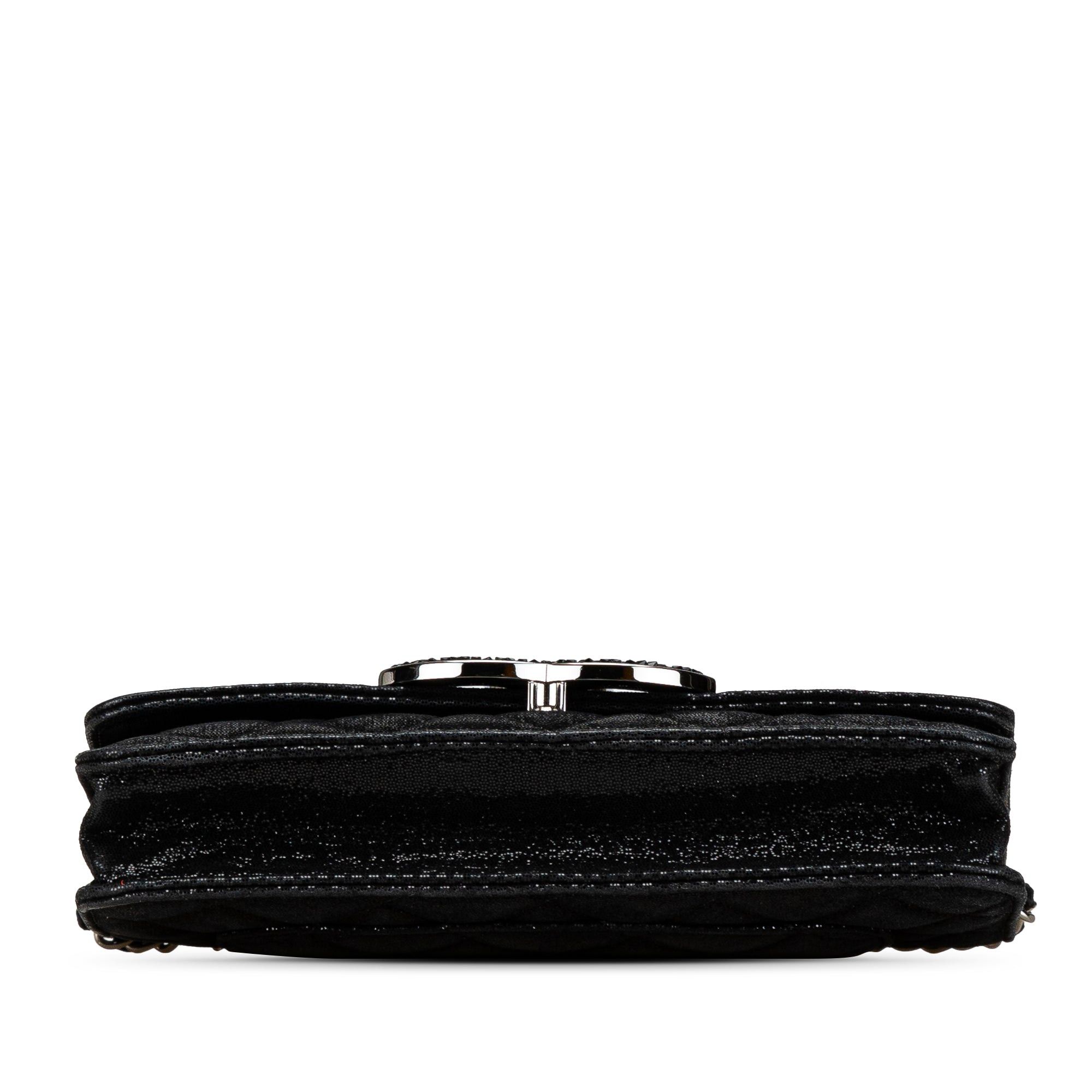 Chanel Chanel Iridescent Caviar Crystal CC Wallet On Chain Black Size ONE SIZE - 3 Thumbnail