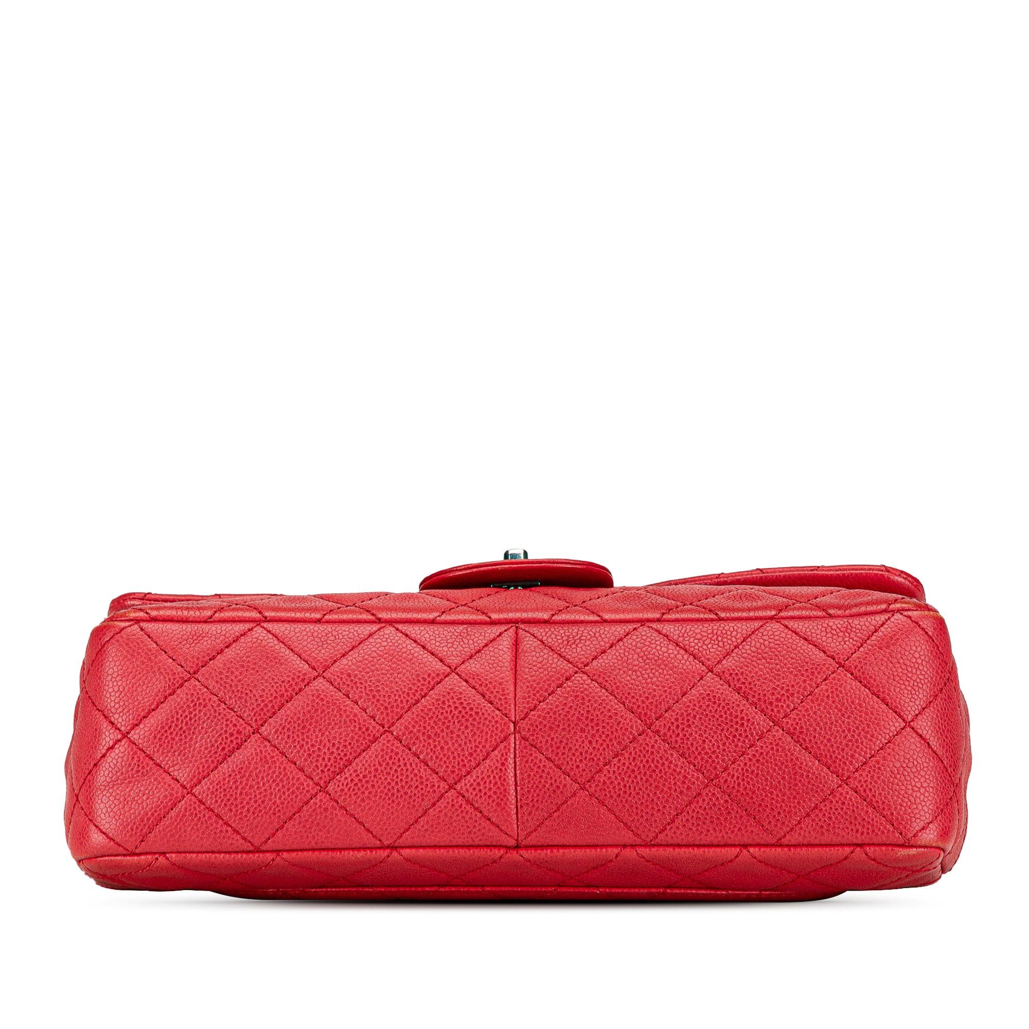 Chanel Chanel Jumbo Classic Caviar Single Flap Red Size ONE SIZE - 2 Thumbnail