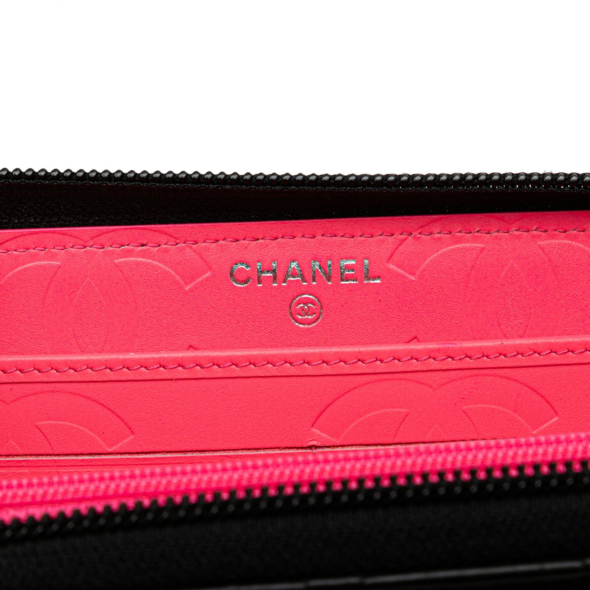 Chanel Chanel Lambskin Cambon Ligne Zip Around Long Wallet Black Size ONE SIZE - 6 Thumbnail