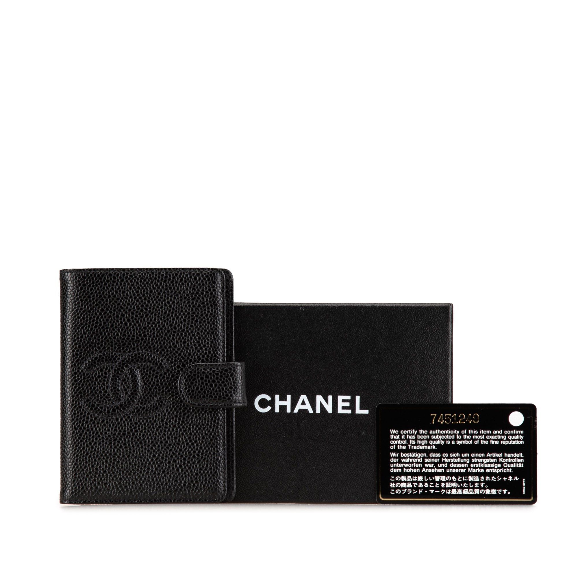 Chanel Chanel Mini Caviar Agenda Cover Black Size ONE SIZE - 9 Thumbnail