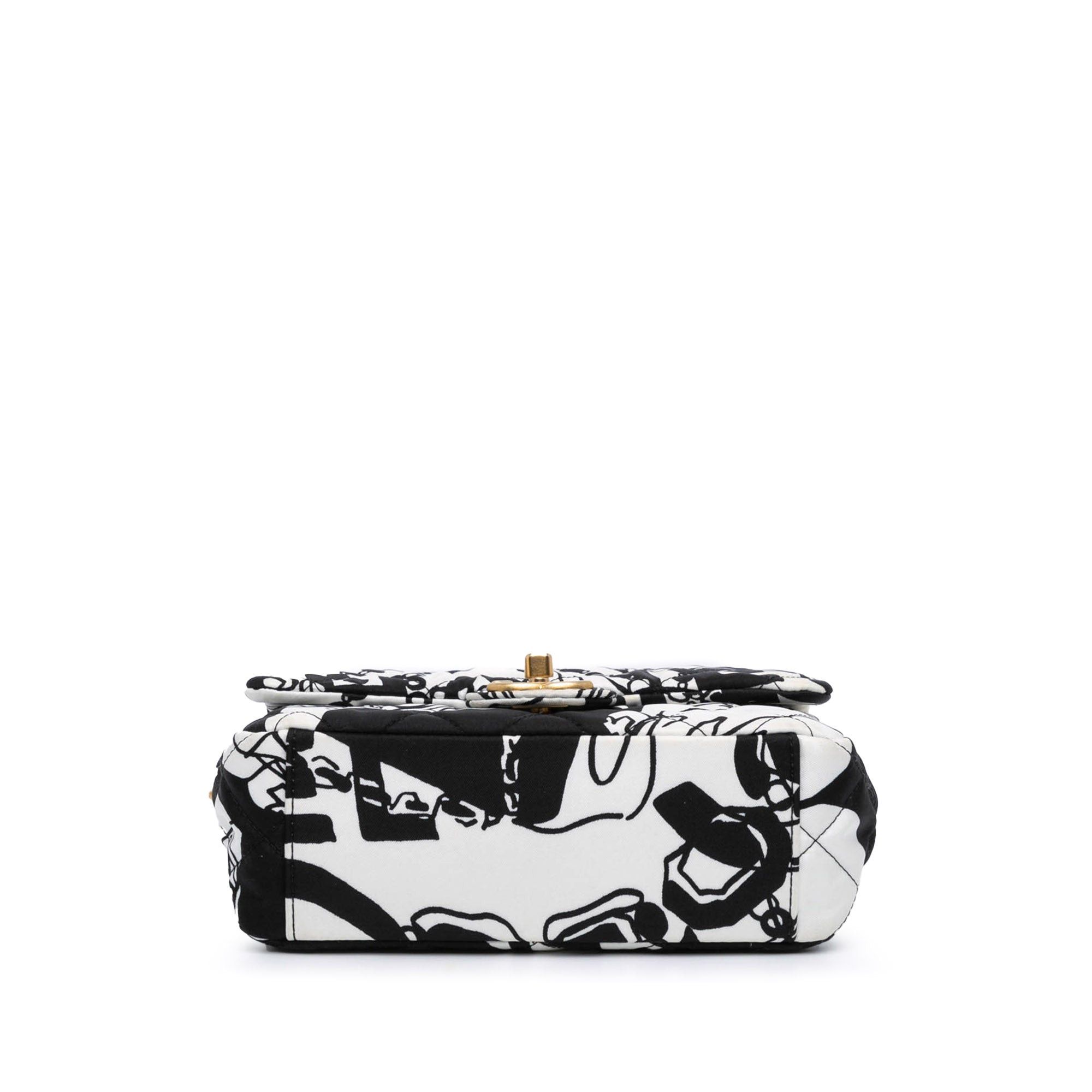 Chanel Chanel Mini Printed Canvas Deer Coco Flap White Size ONE SIZE - 3 Thumbnail
