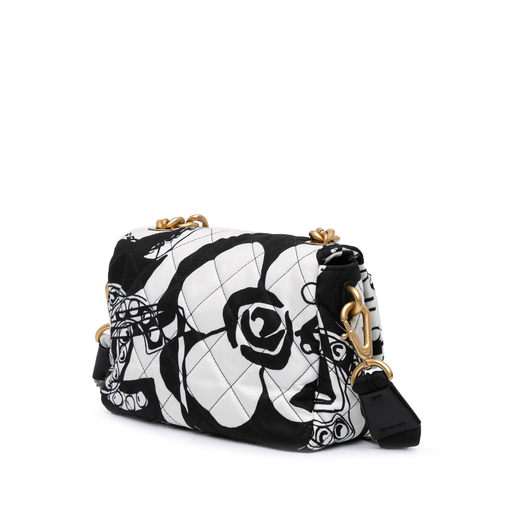 Chanel Chanel Mini Printed Canvas Deer Coco Flap White Size ONE SIZE - 2 Thumbnail