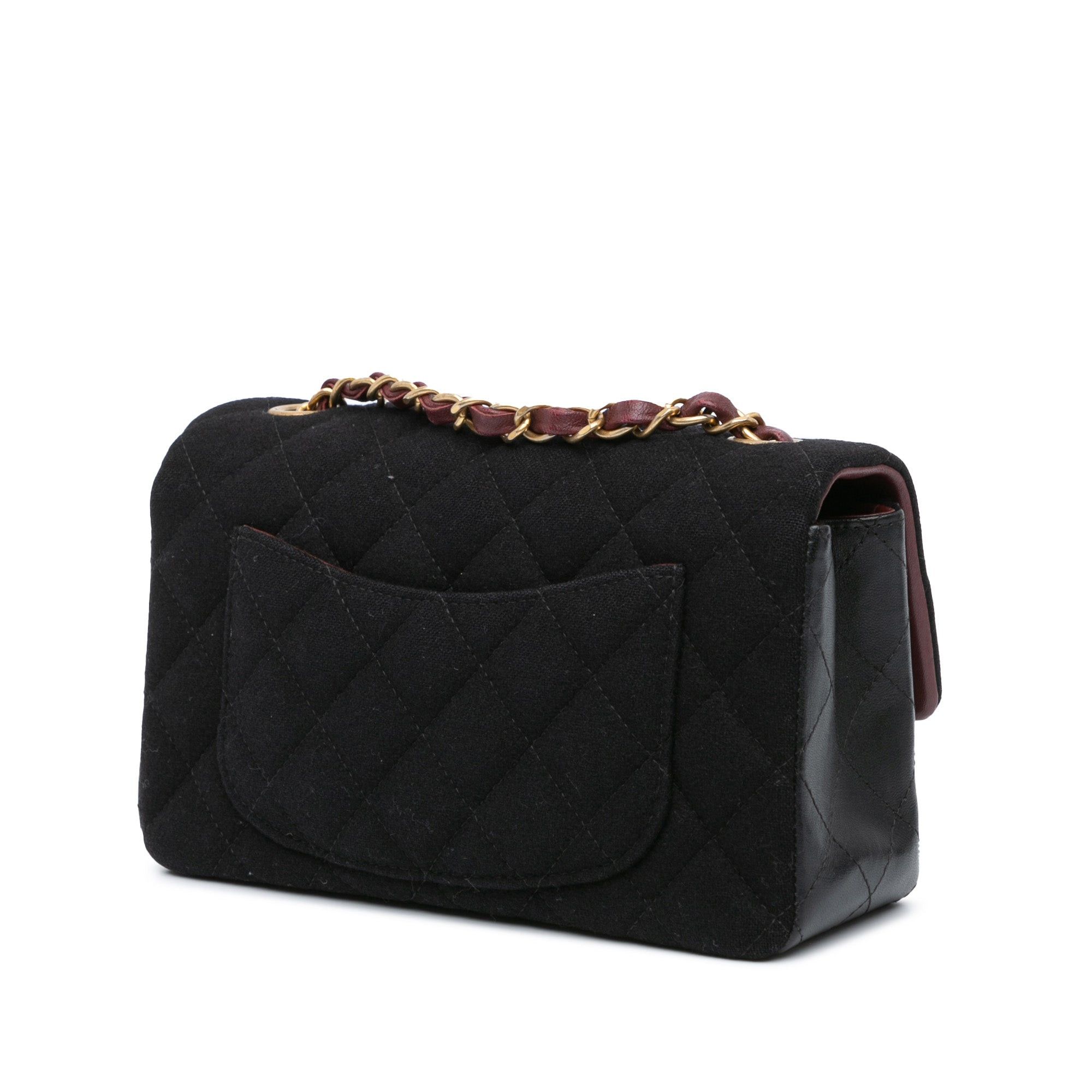Chanel Chanel Mini Rectangular Felt Paris-Hamburg Charms Flap Black Size ONE SIZE - 2 Thumbnail