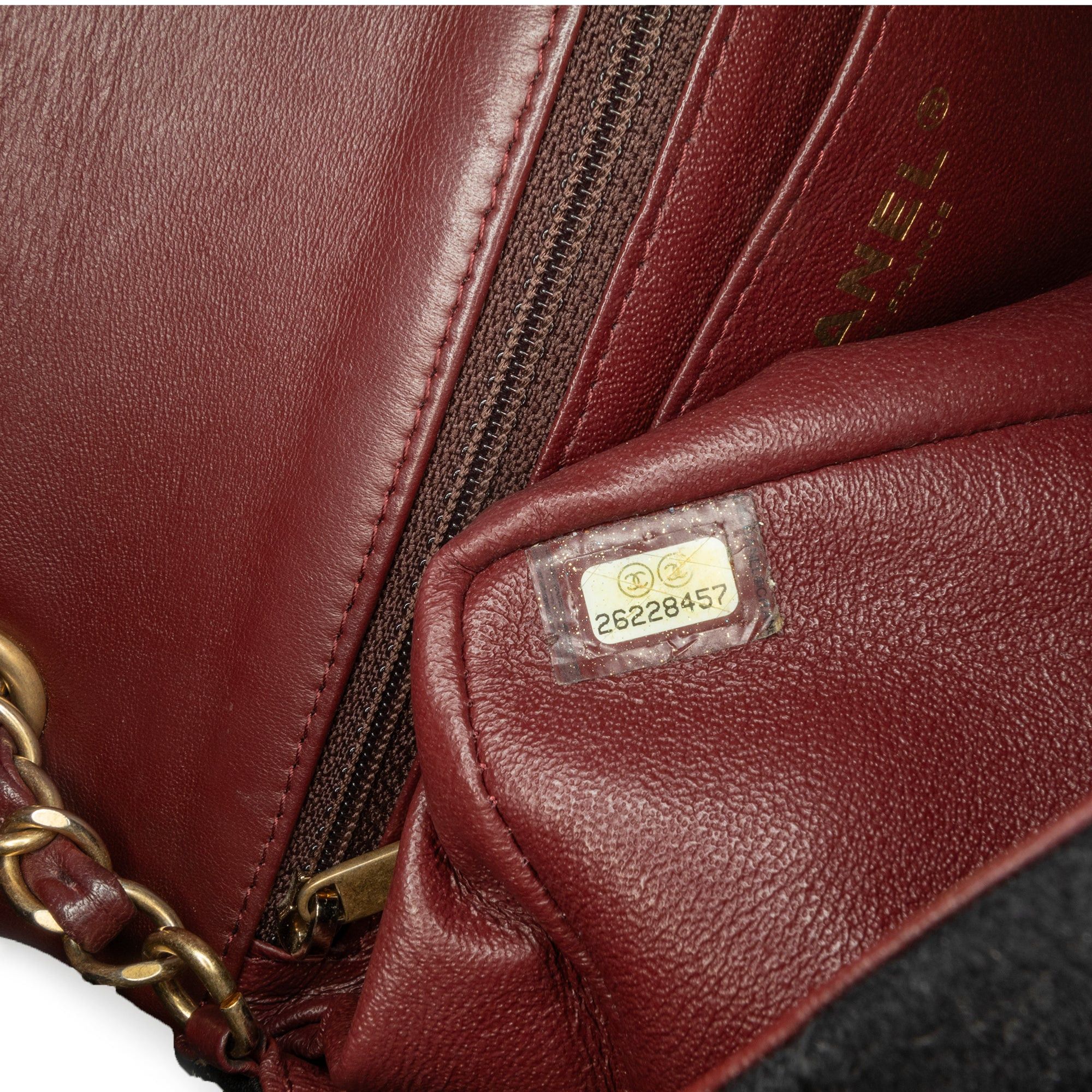 Chanel Chanel Mini Rectangular Felt Paris-Hamburg Charms Flap Black Size ONE SIZE - 6 Thumbnail