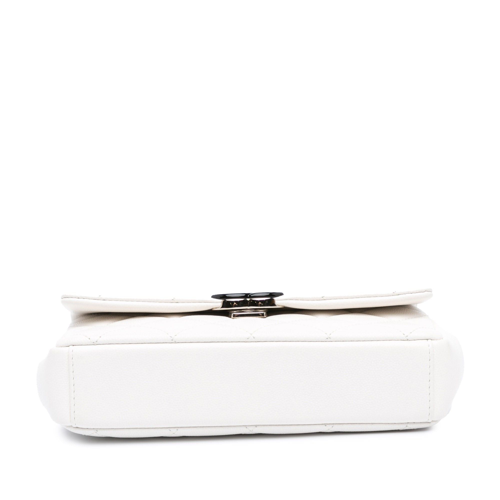 Chanel Chanel Small Quilted Caviar My Everything Flap White Size ONE SIZE - 3 Thumbnail