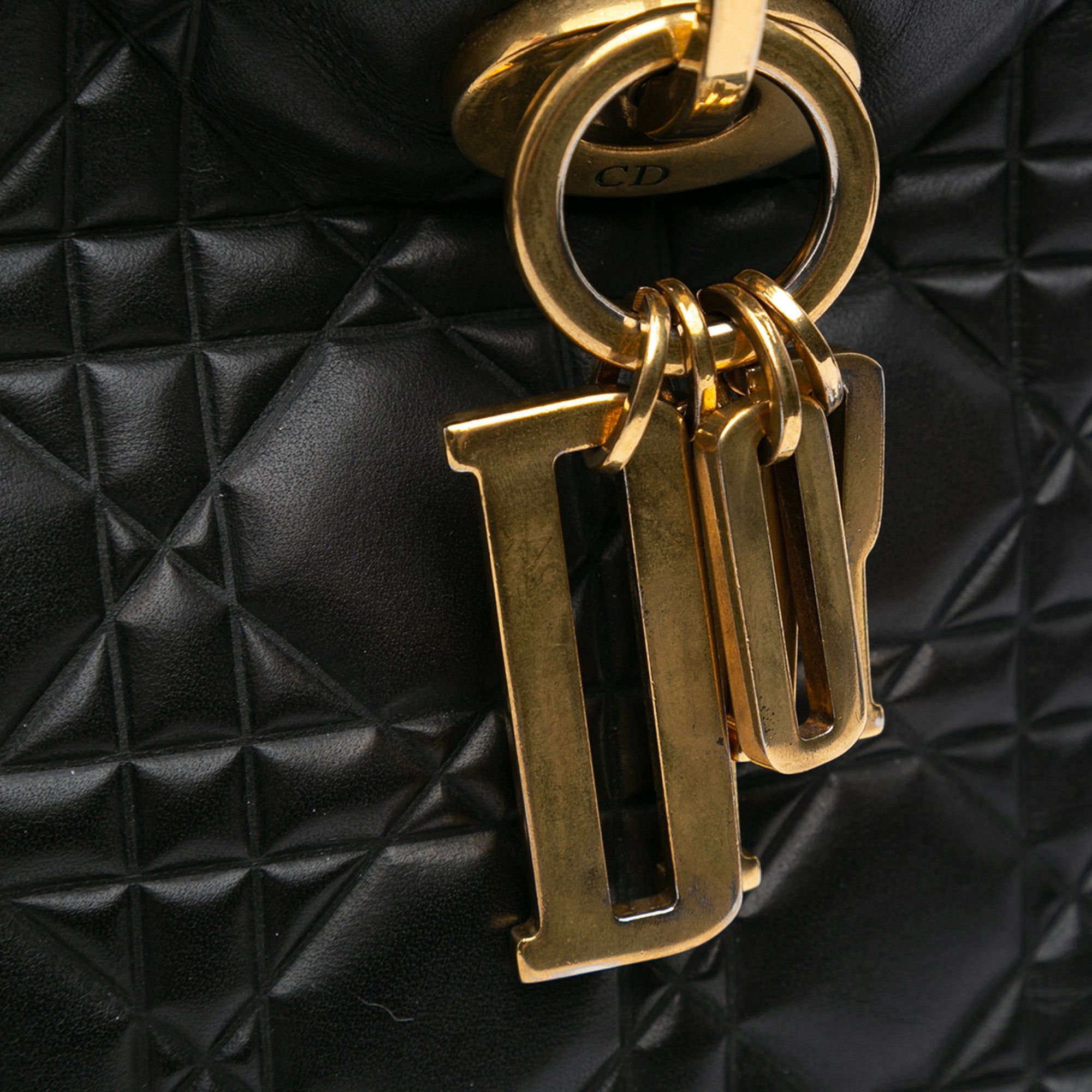 Dior Dior Medium Lambskin Cannage Supple Lady Dior Black Size ONE SIZE - 5 Thumbnail