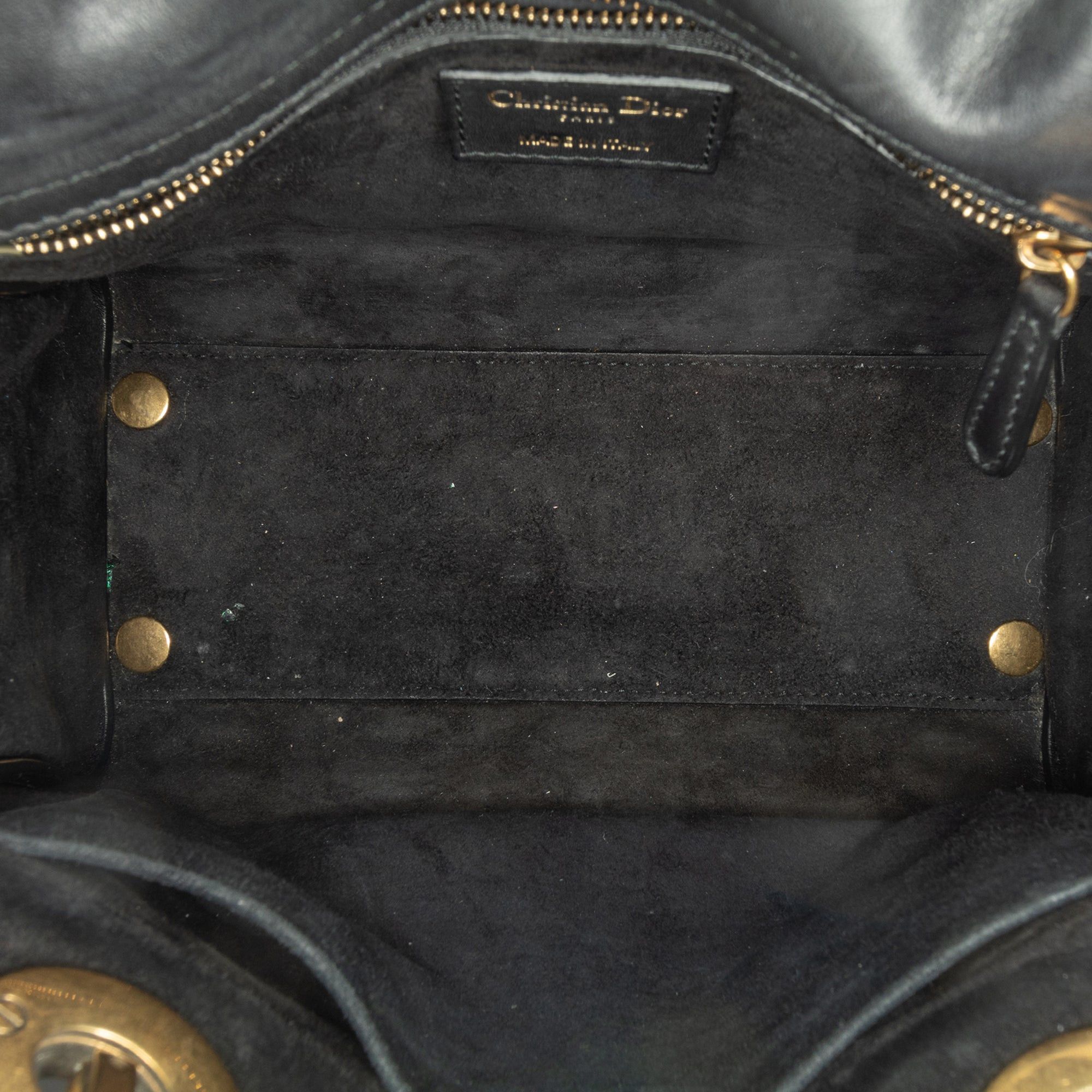 Dior Dior Medium Lambskin Cannage Supple Lady Dior Black Size ONE SIZE - 4 Thumbnail