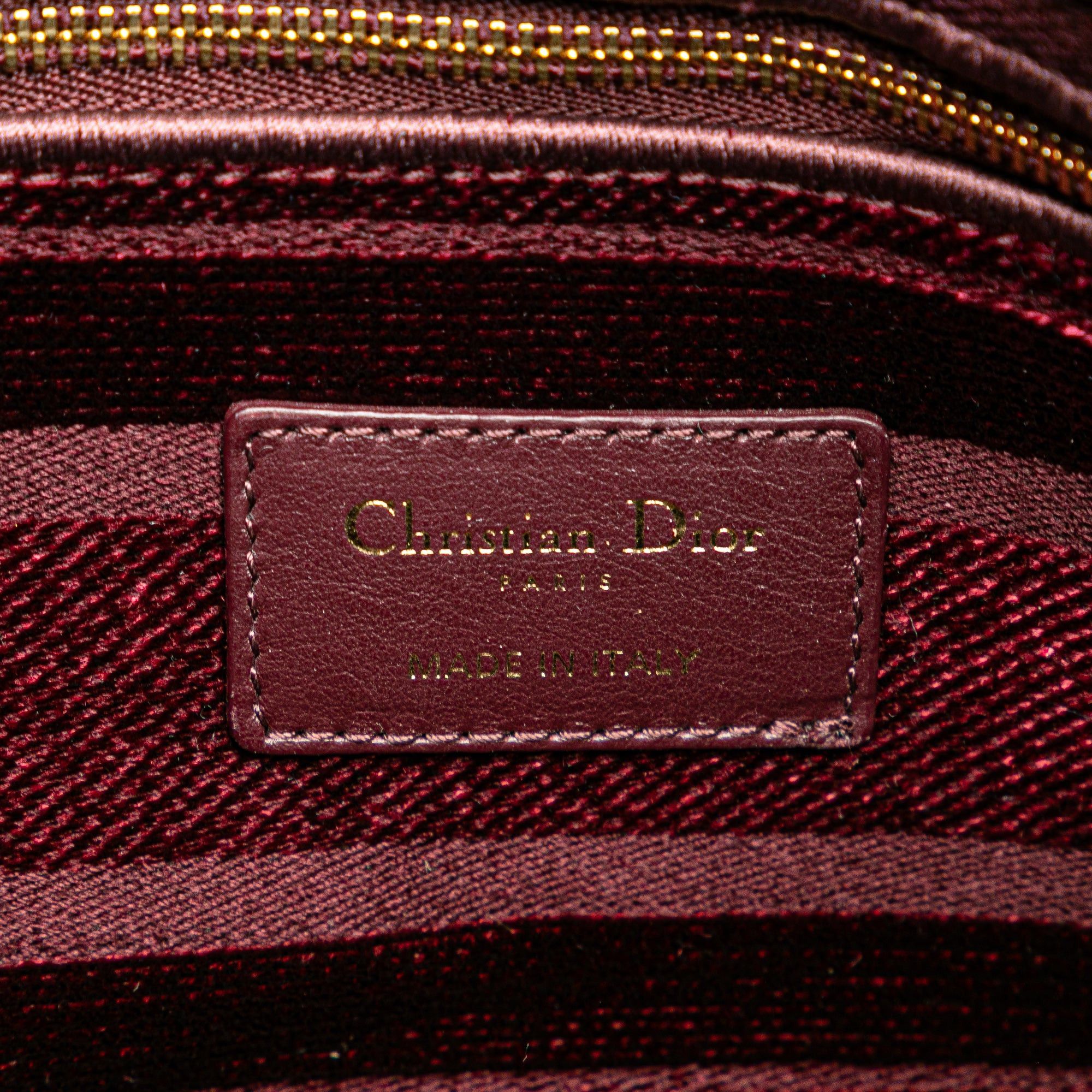 Dior Dior Medium Velvet Cannage Lady D Lite Red Size ONE SIZE - 5 Thumbnail