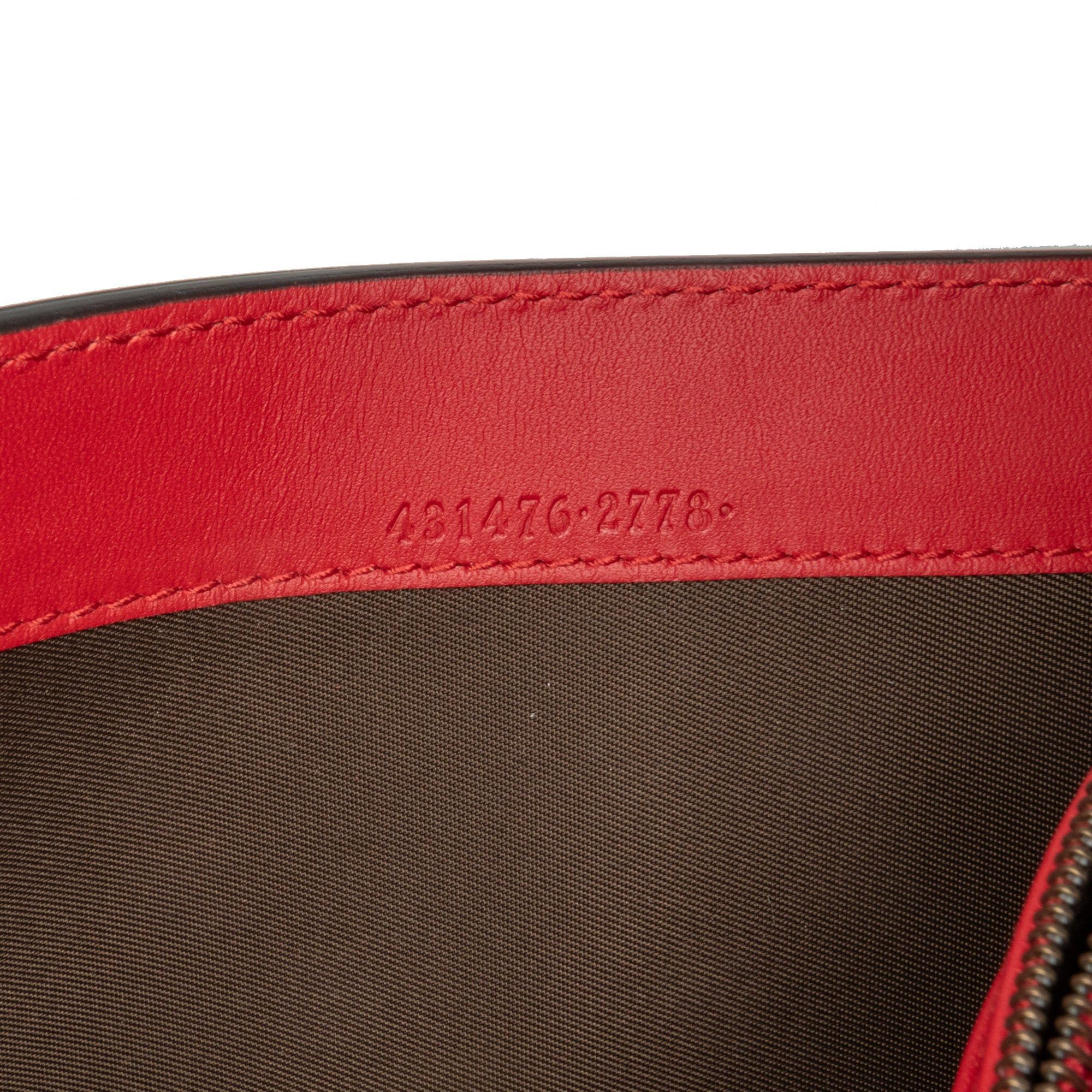 Gucci Gucci Leather Peony Pearly Wallet on Chain Red Size ONE SIZE - 6 Thumbnail