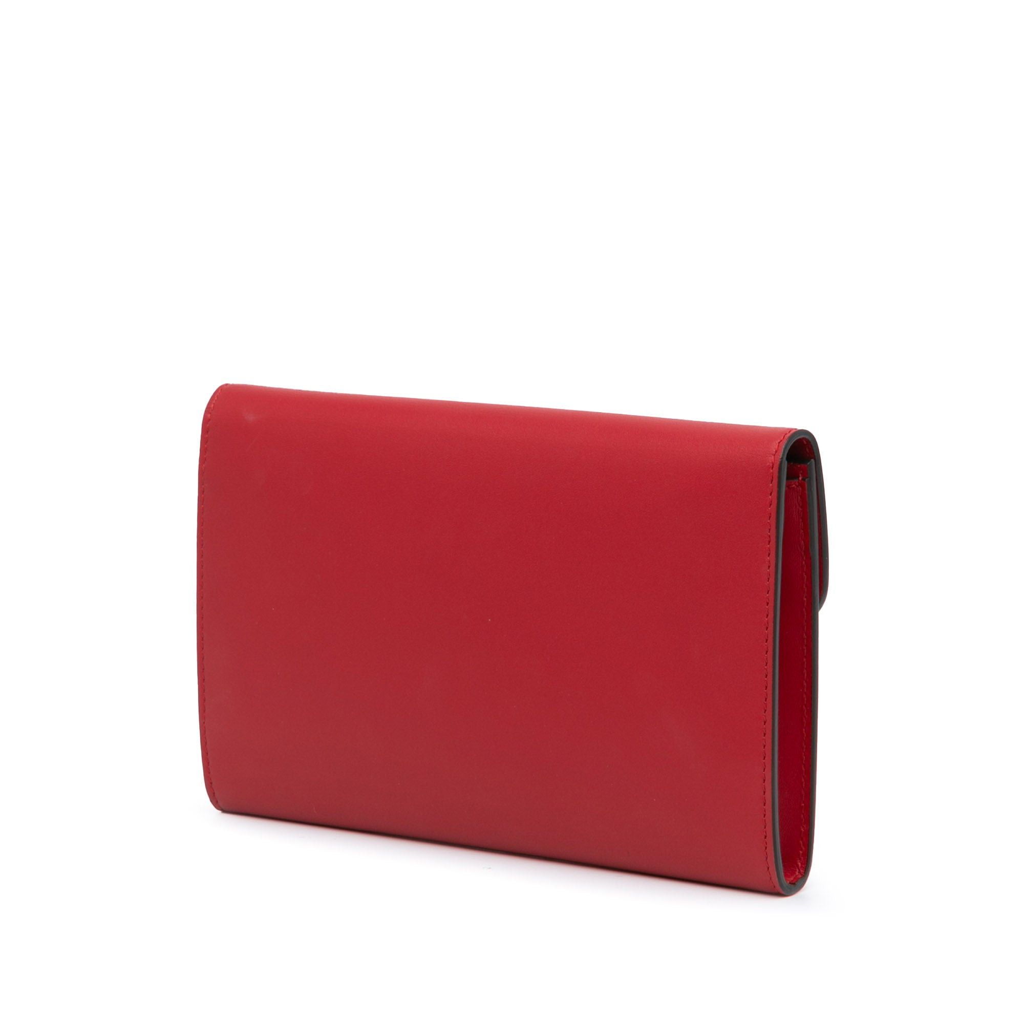 Gucci Gucci Leather Peony Pearly Wallet on Chain Red Size ONE SIZE - 2 Thumbnail