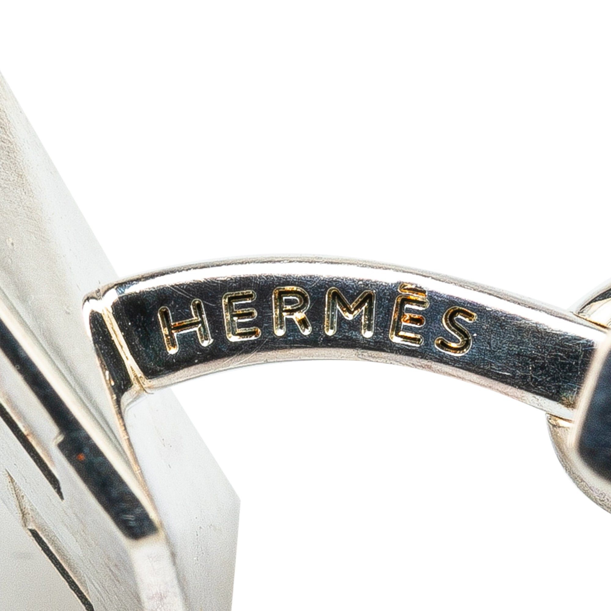 Hermes Hermès Sterling Silver Cube H Cufflinks Silver Size ONE SIZE - 3 Thumbnail