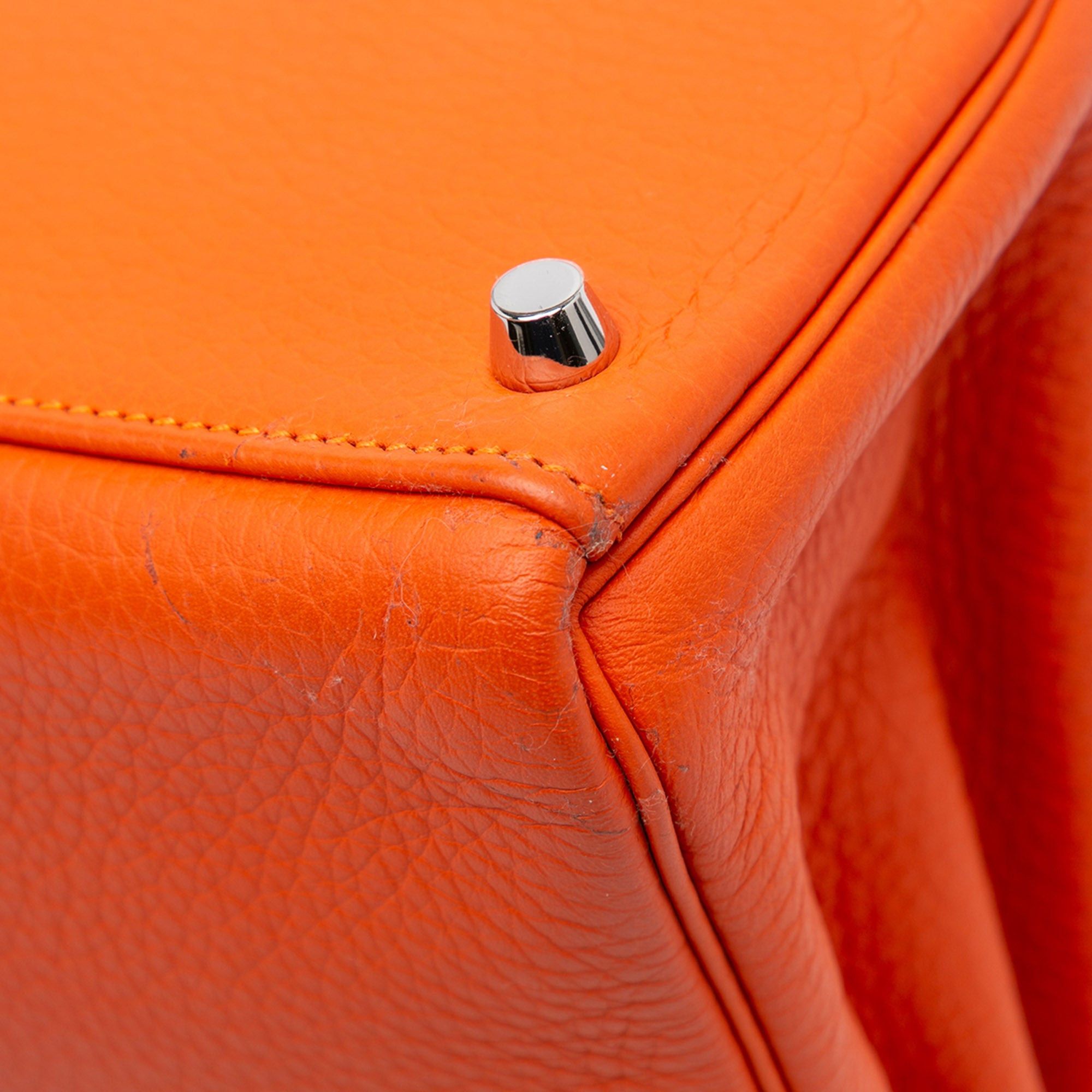 Hermès Togo Kelly II Retourne 28 Orange
