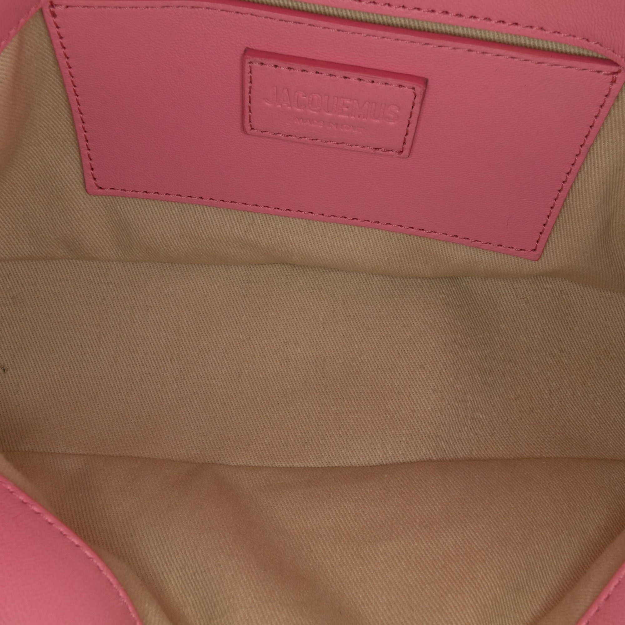 Jacquemus Jacquemus Lambskin Le Bambimou Satchel Pink Size ONE SIZE - 4 Thumbnail