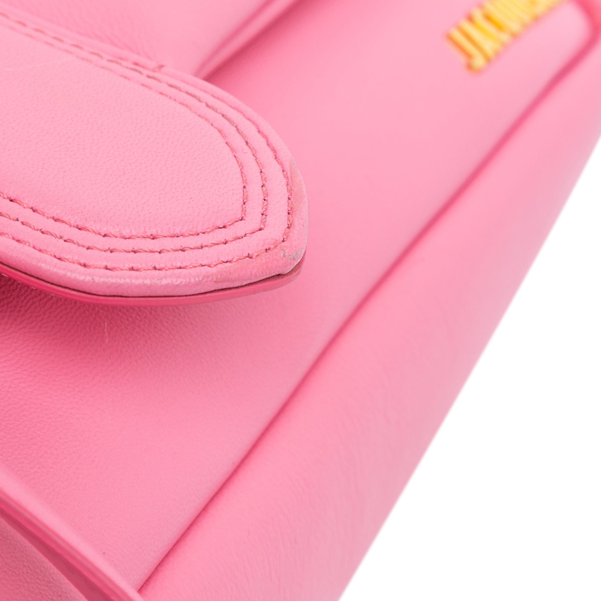 Jacquemus Jacquemus Lambskin Le Bambimou Satchel Pink Size ONE SIZE - 6 Thumbnail