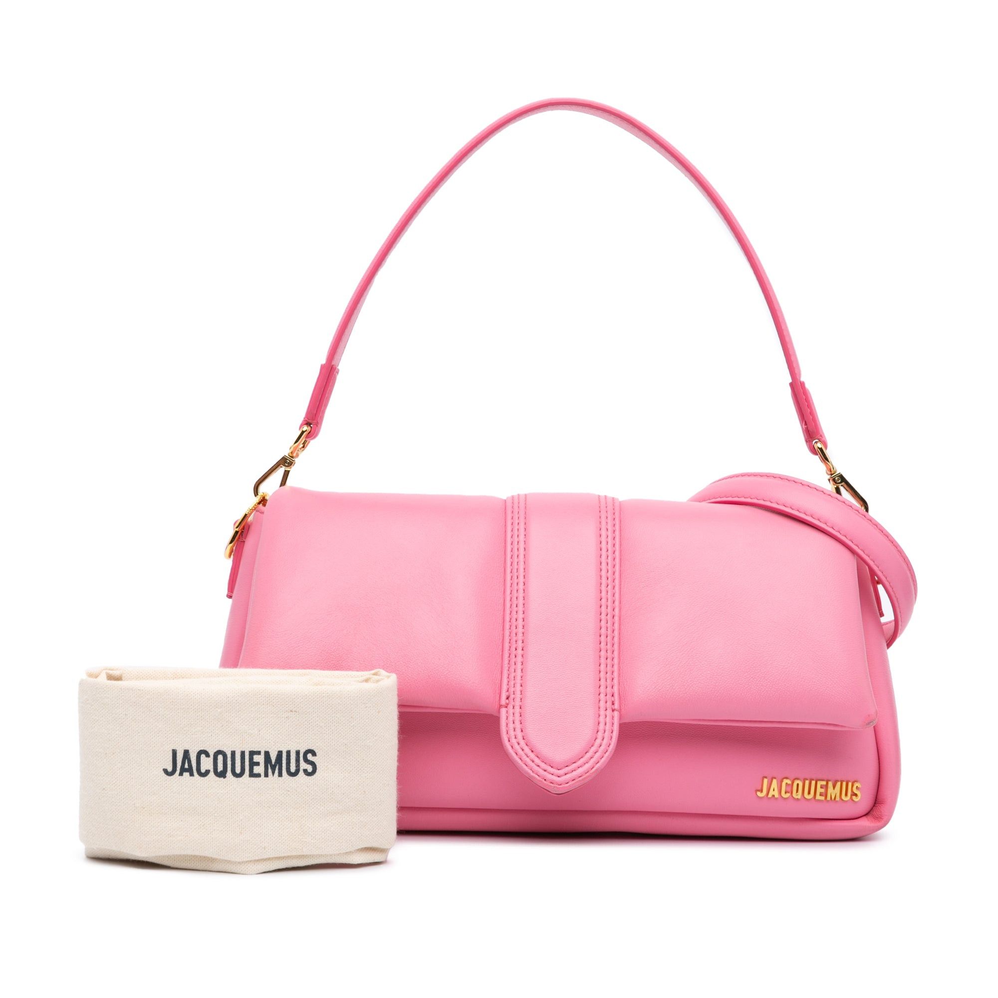 Jacquemus Jacquemus Lambskin Le Bambimou Satchel Pink Size ONE SIZE - 10 Thumbnail